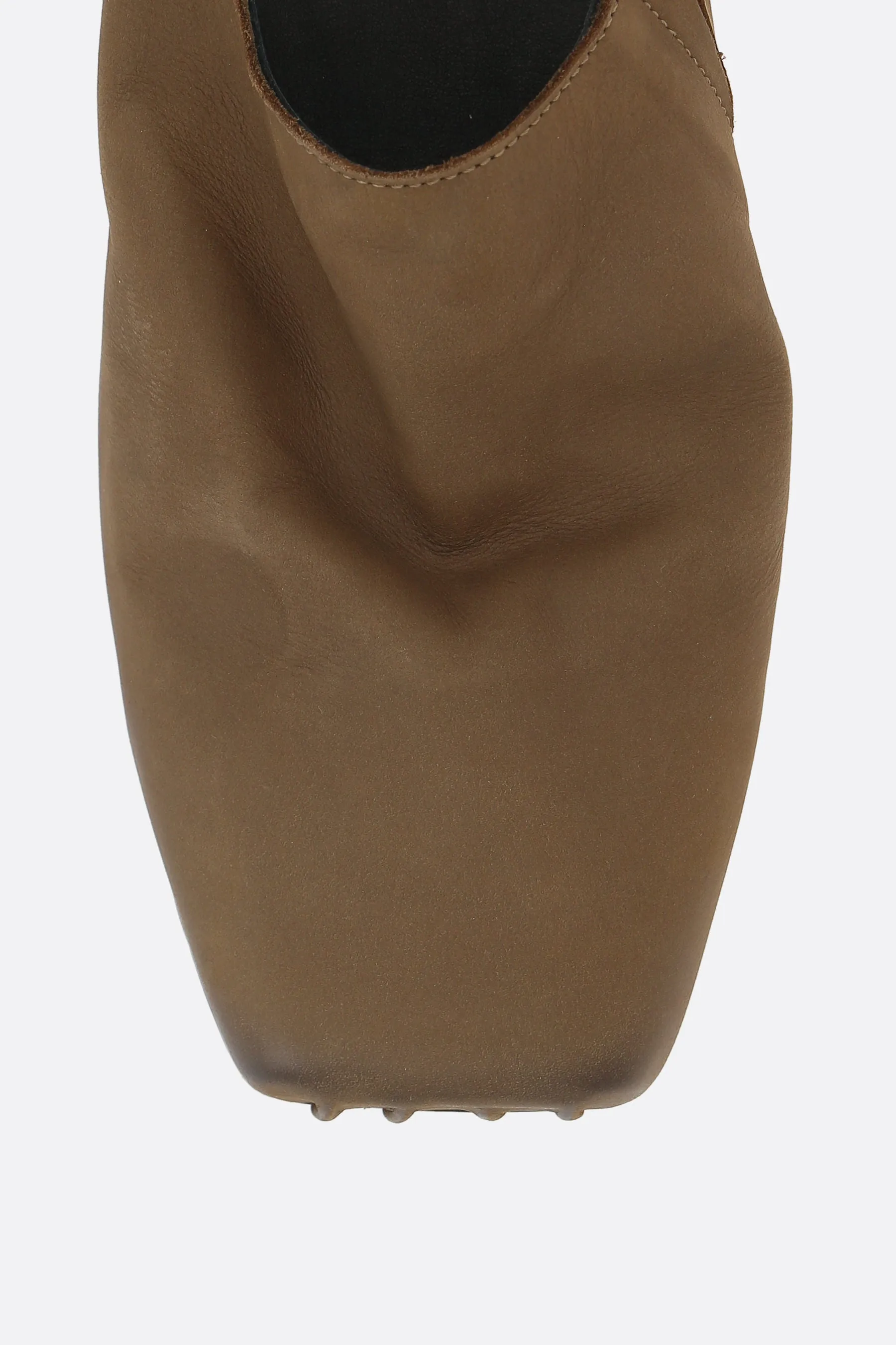 ballet slippers in smooth leather