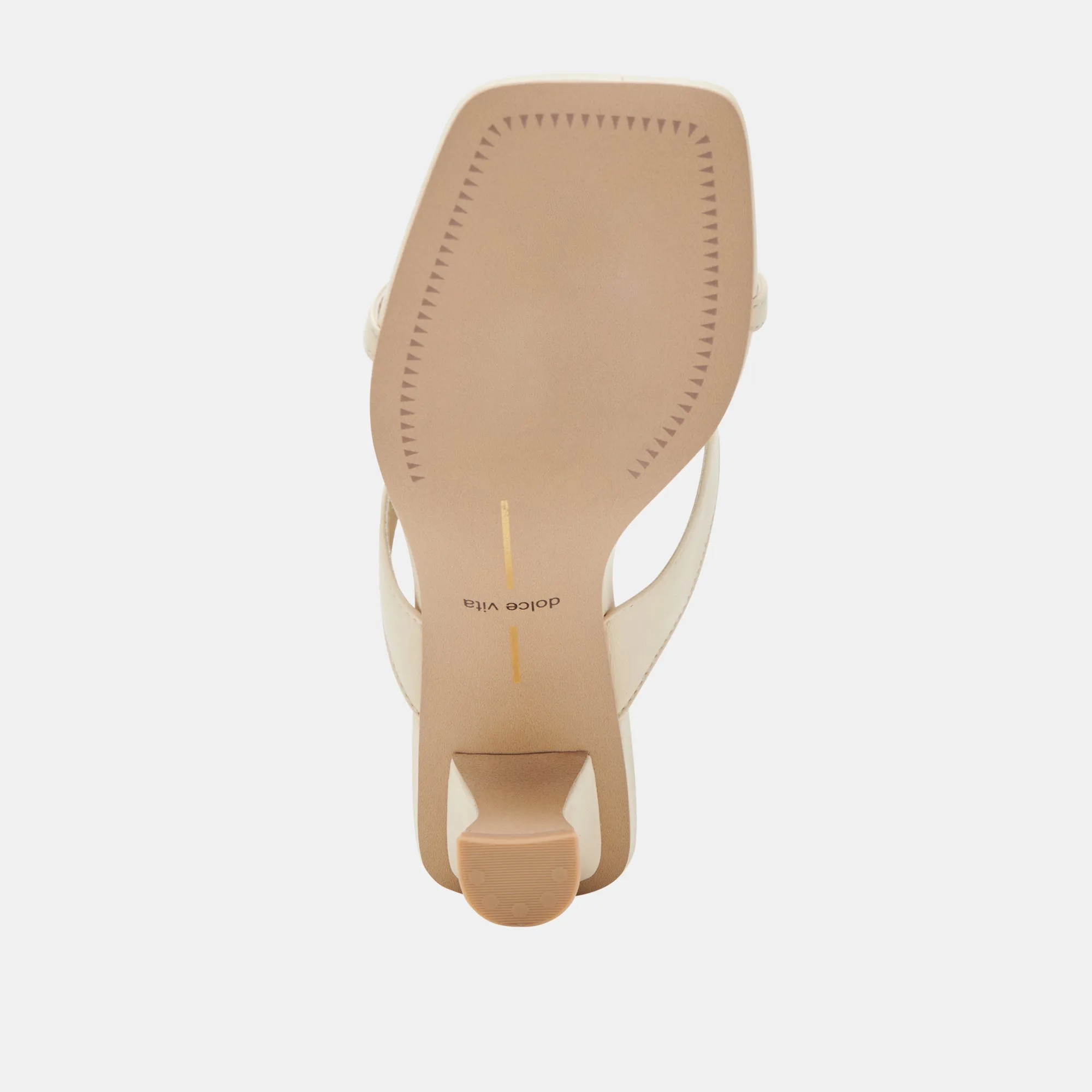 BREVEL WIDE HEELS OFF WHITE LEATHER