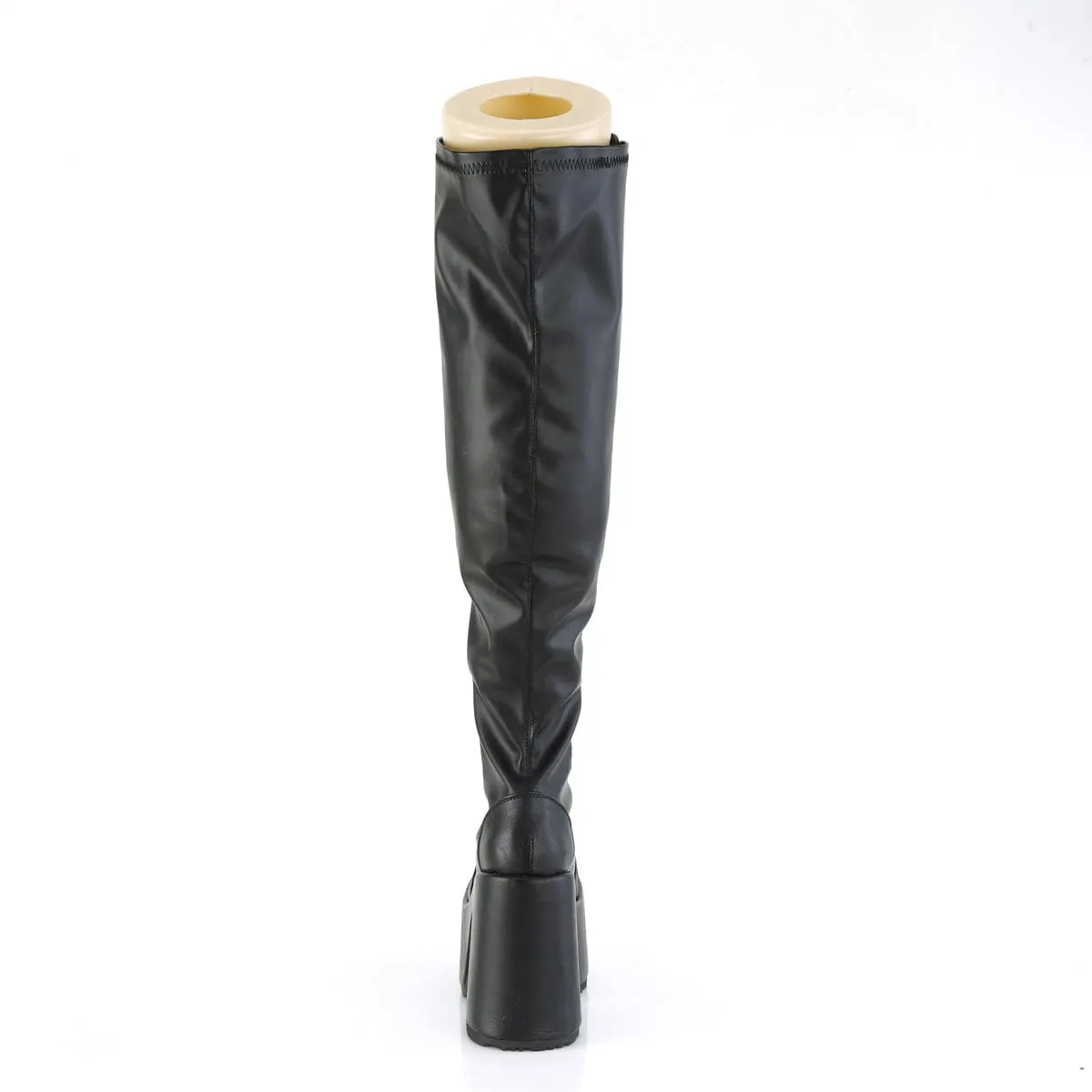 CAMEL-300WC Black Stretch Vegan Leather