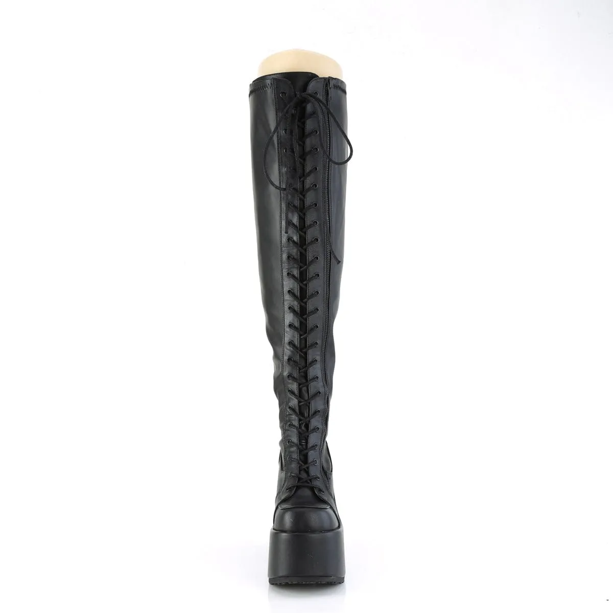 CAMEL-300WC Black Stretch Vegan Leather