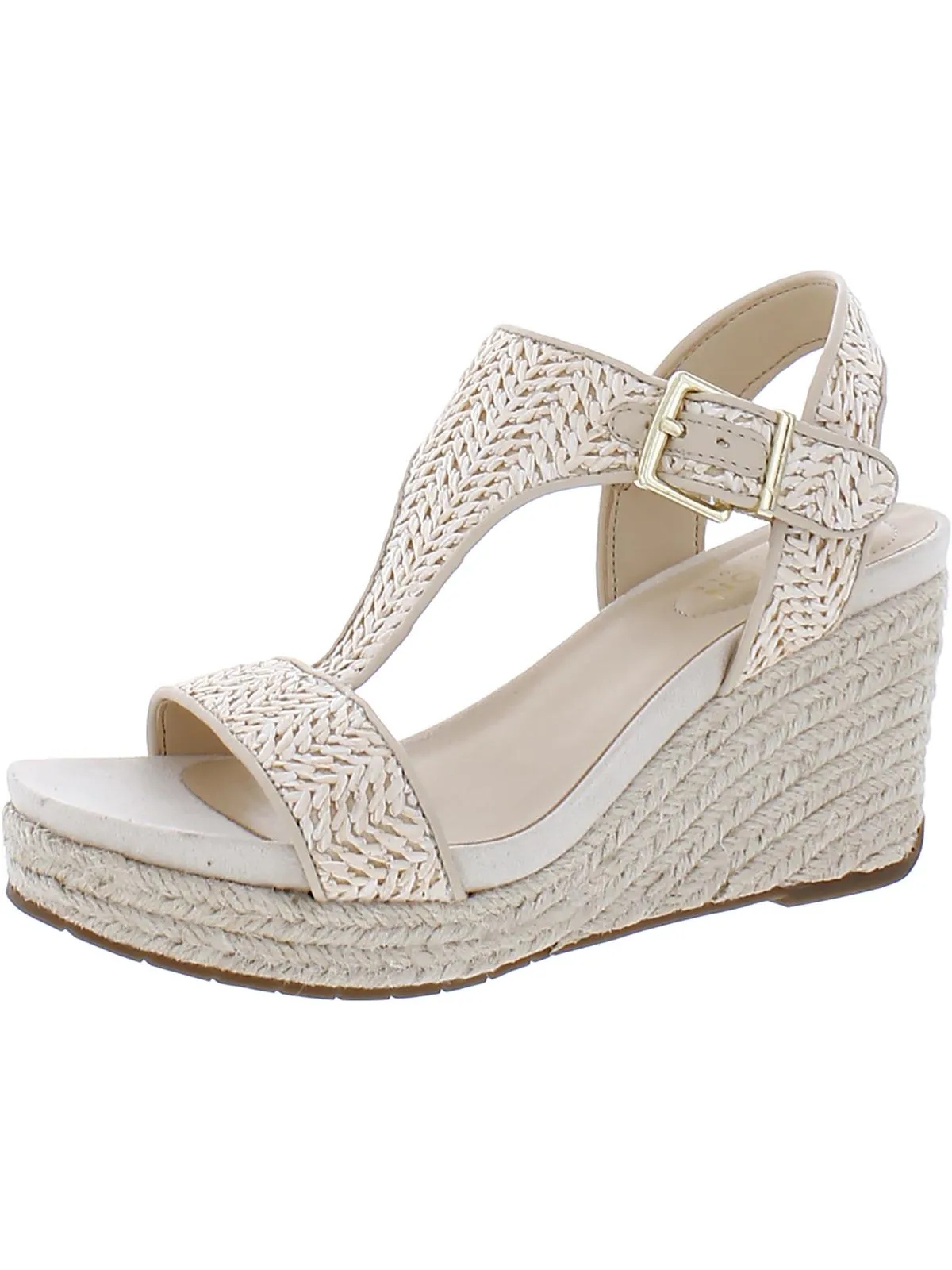 Card Womens Open Toe T-Strap Espadrilles