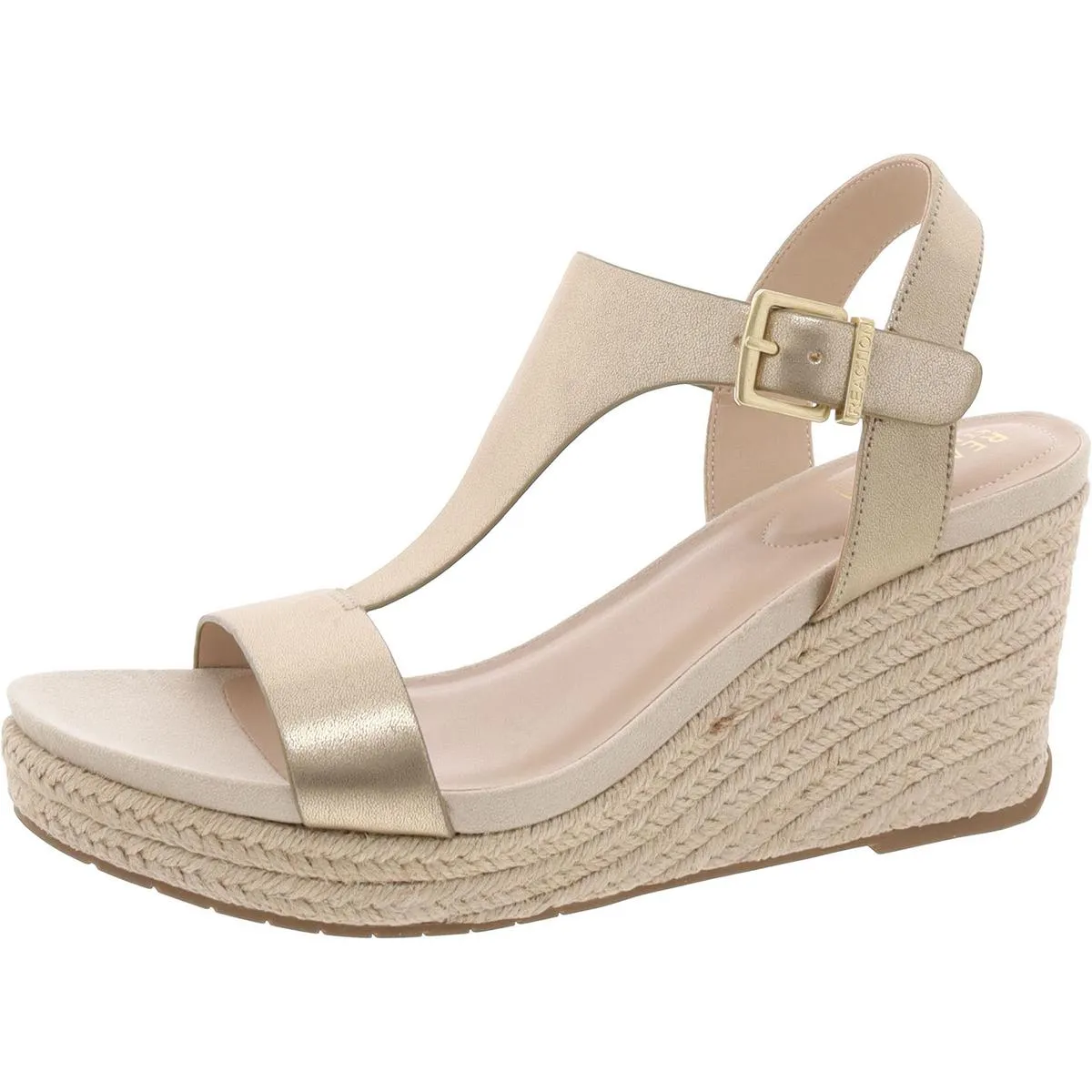 Card Womens Open Toe T-Strap Espadrilles