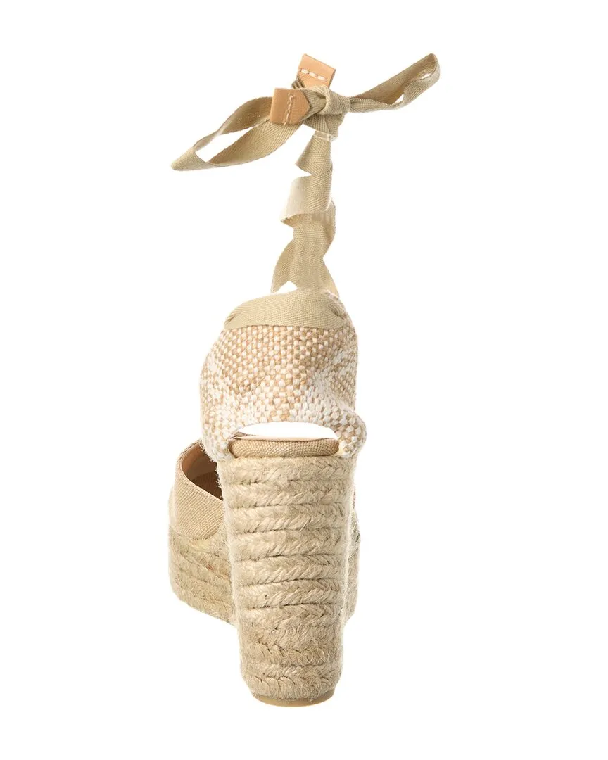 Casta?er Carina Canvas Wedge Sandal