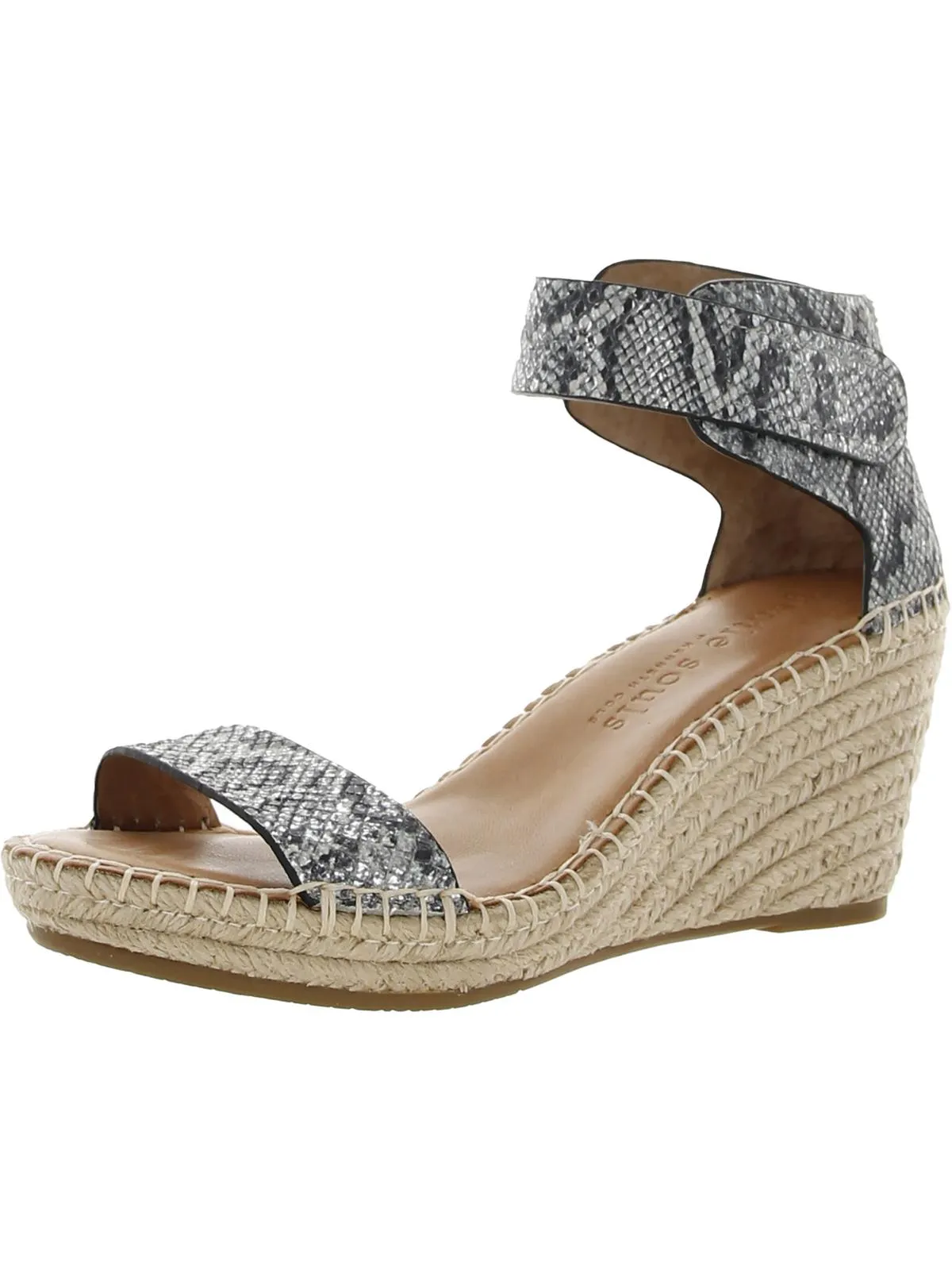 Charli Womens Suede Ankle Strap Espadrilles