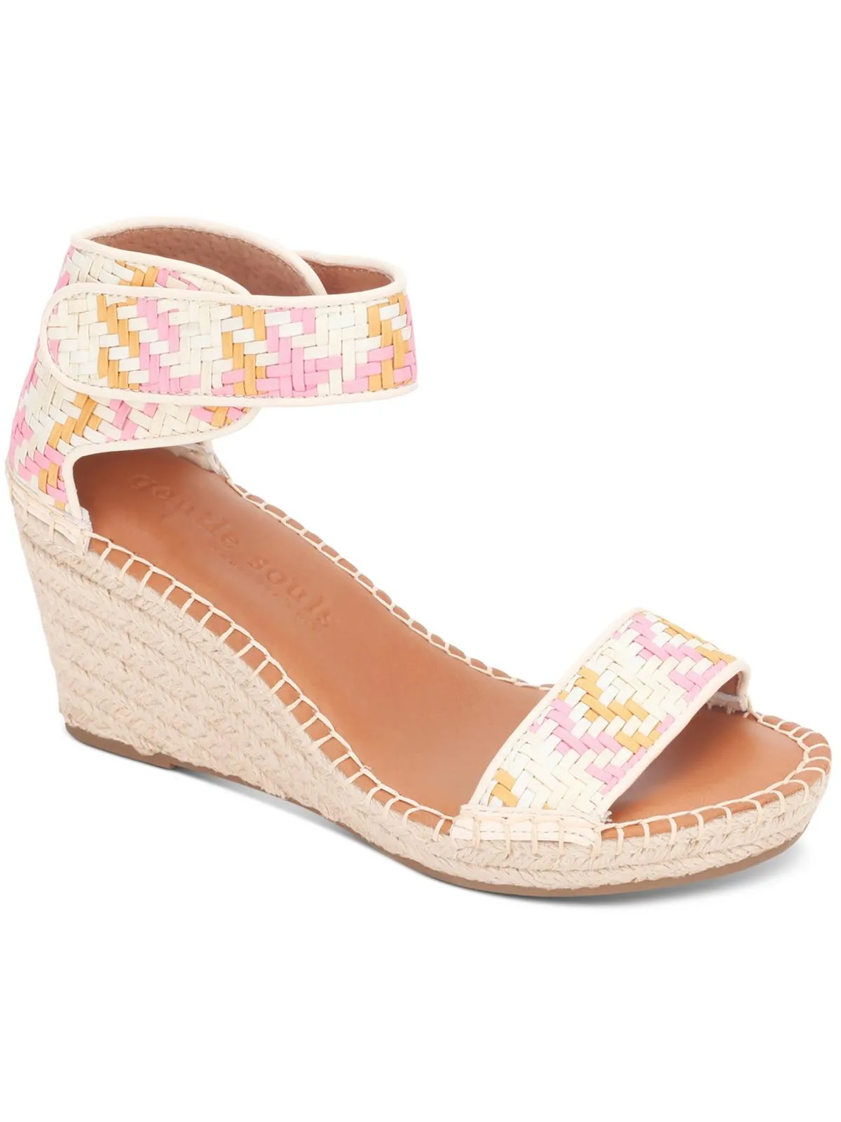 Charli Womens Suede Ankle Strap Espadrilles
