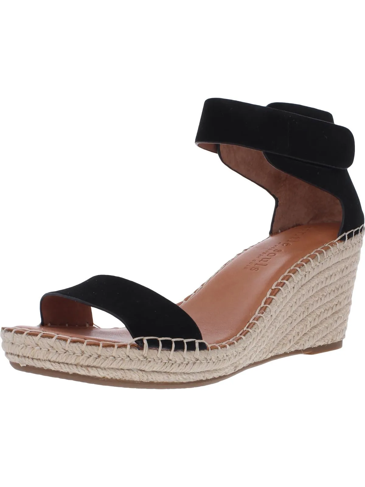 Charli Womens Suede Ankle Strap Espadrilles