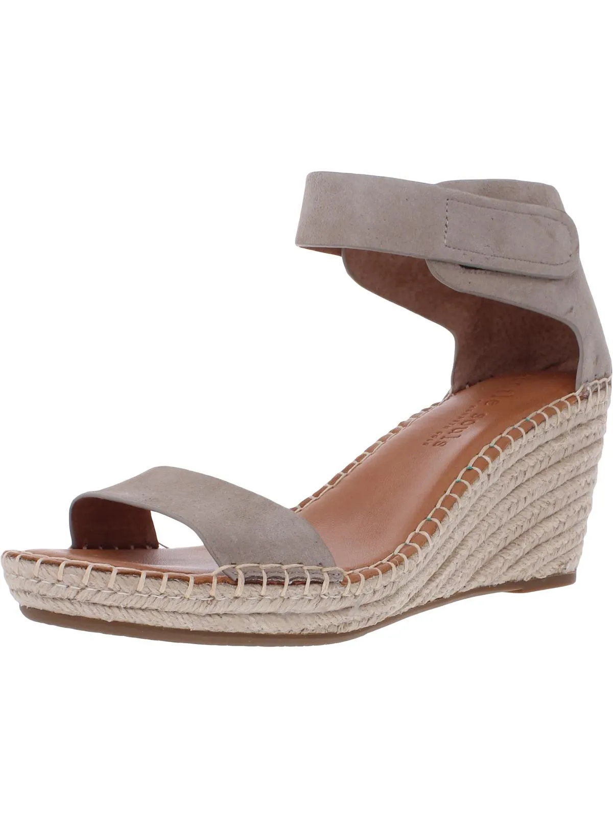Charli Womens Suede Ankle Strap Espadrilles
