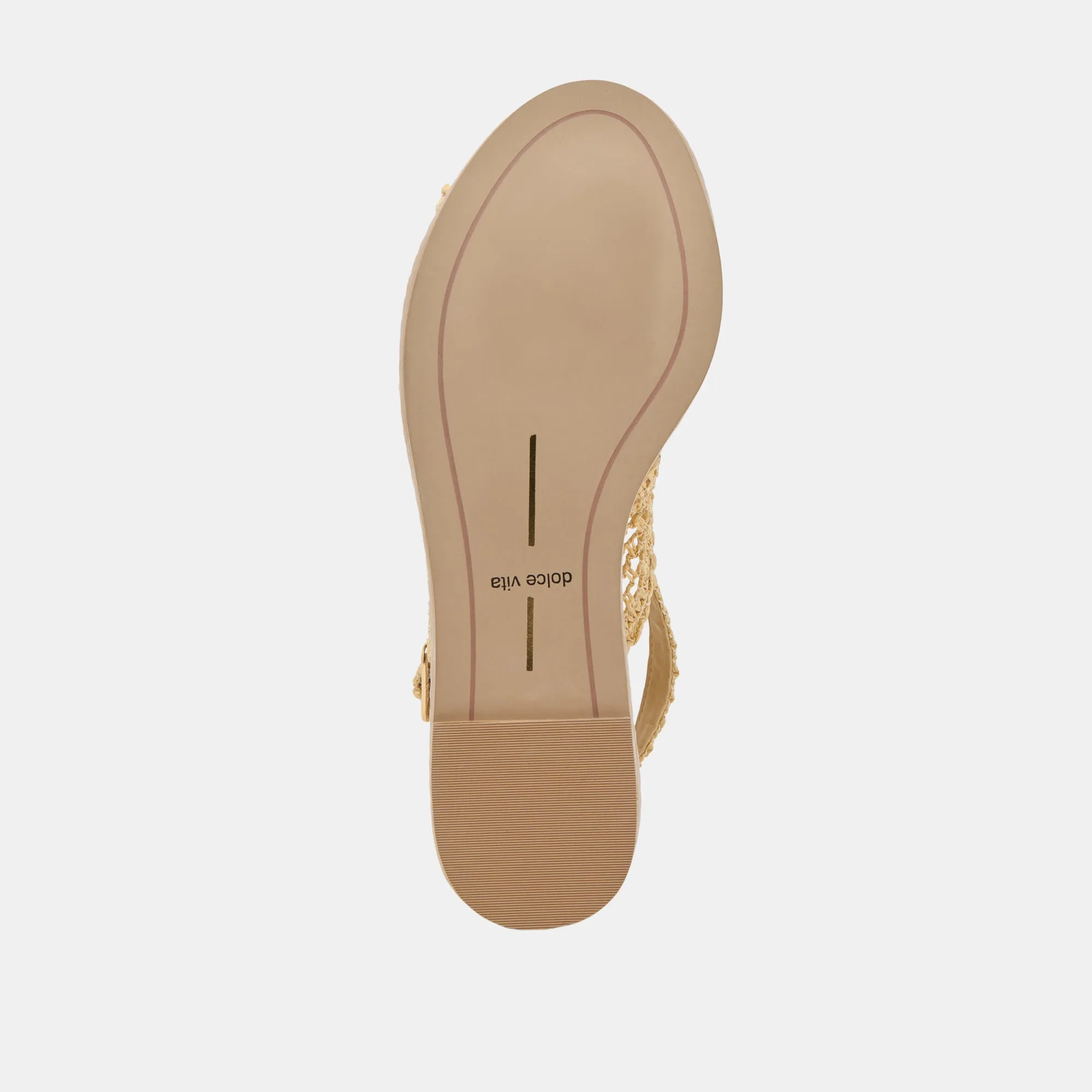 DEXLER WEDGES LT NATURAL WOVEN RAFFIA