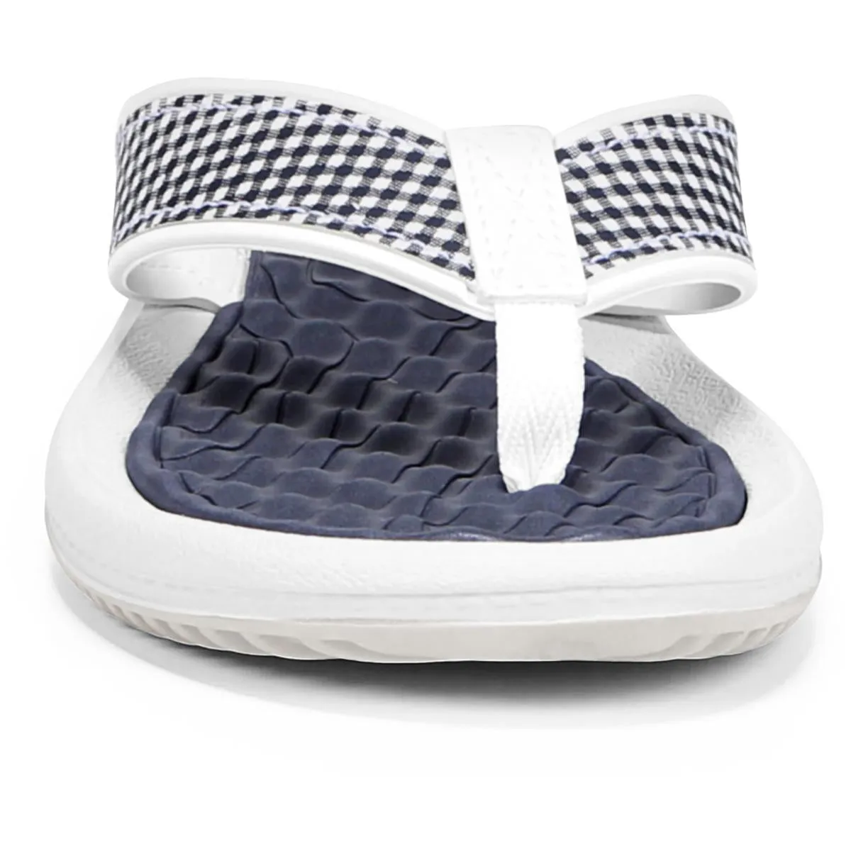 Down Time Womens Faux Leather Thong Flip-Flops
