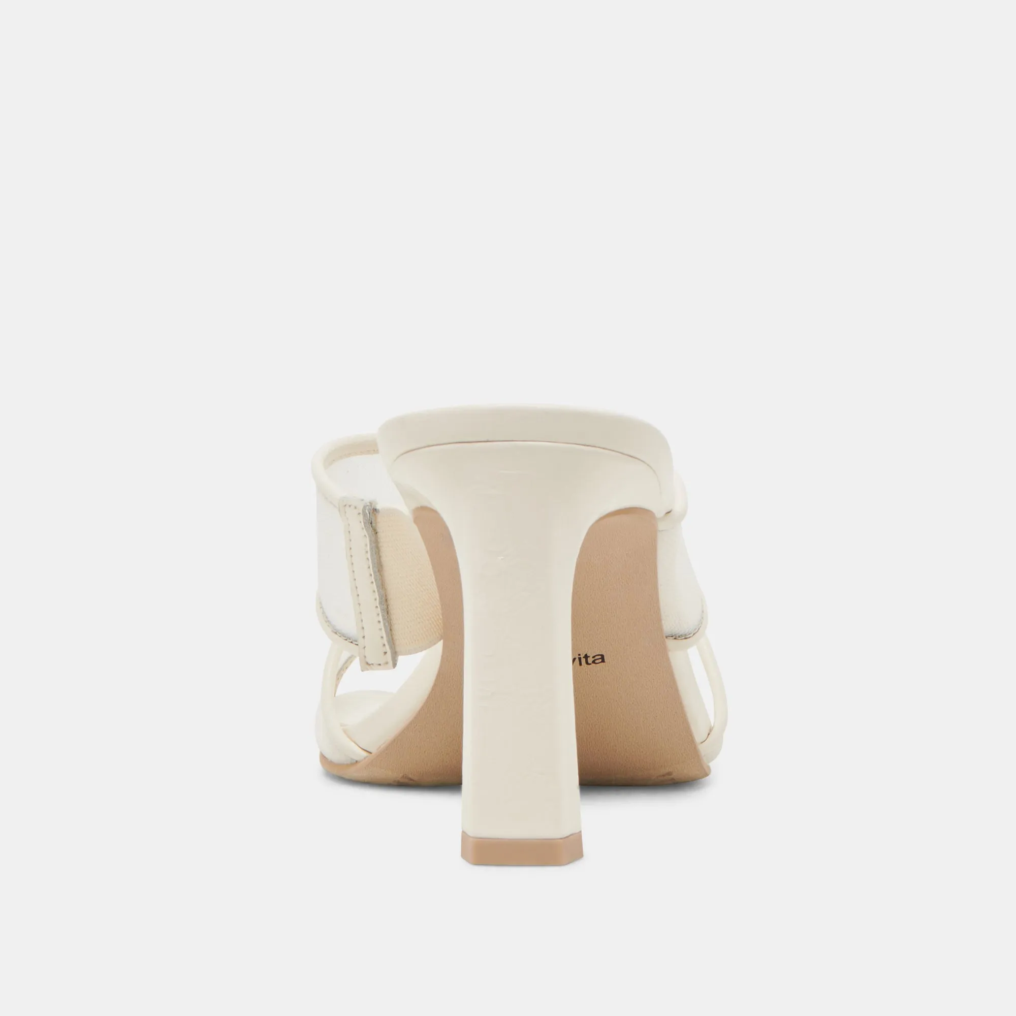 GITEL WIDE HEELS OFF WHITE MESH