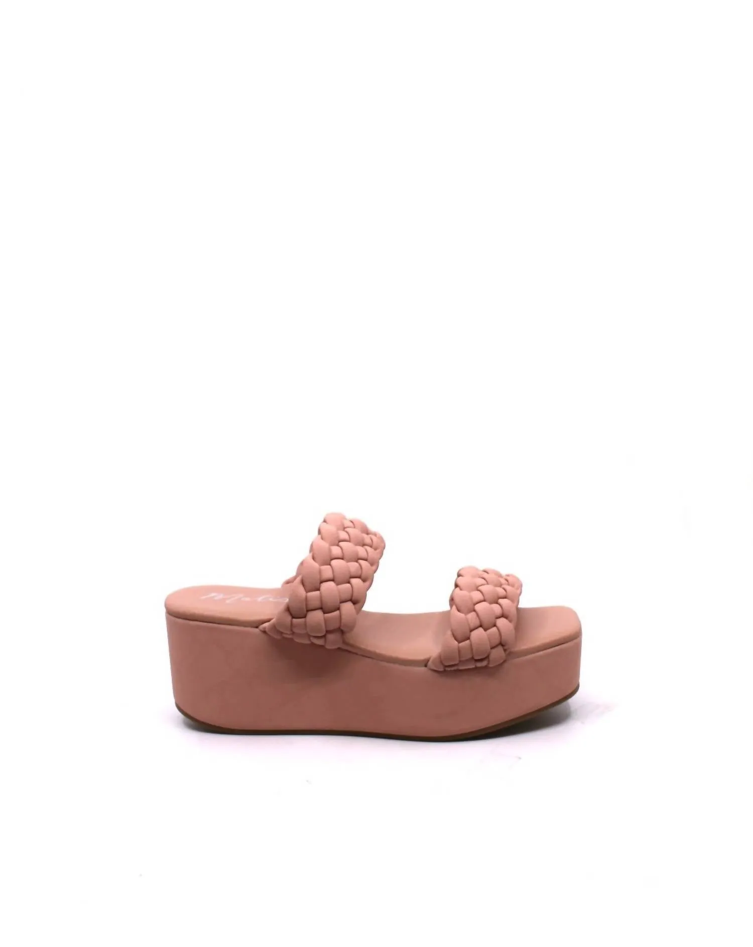 Greyson Wedge Sandal In Blush Snake