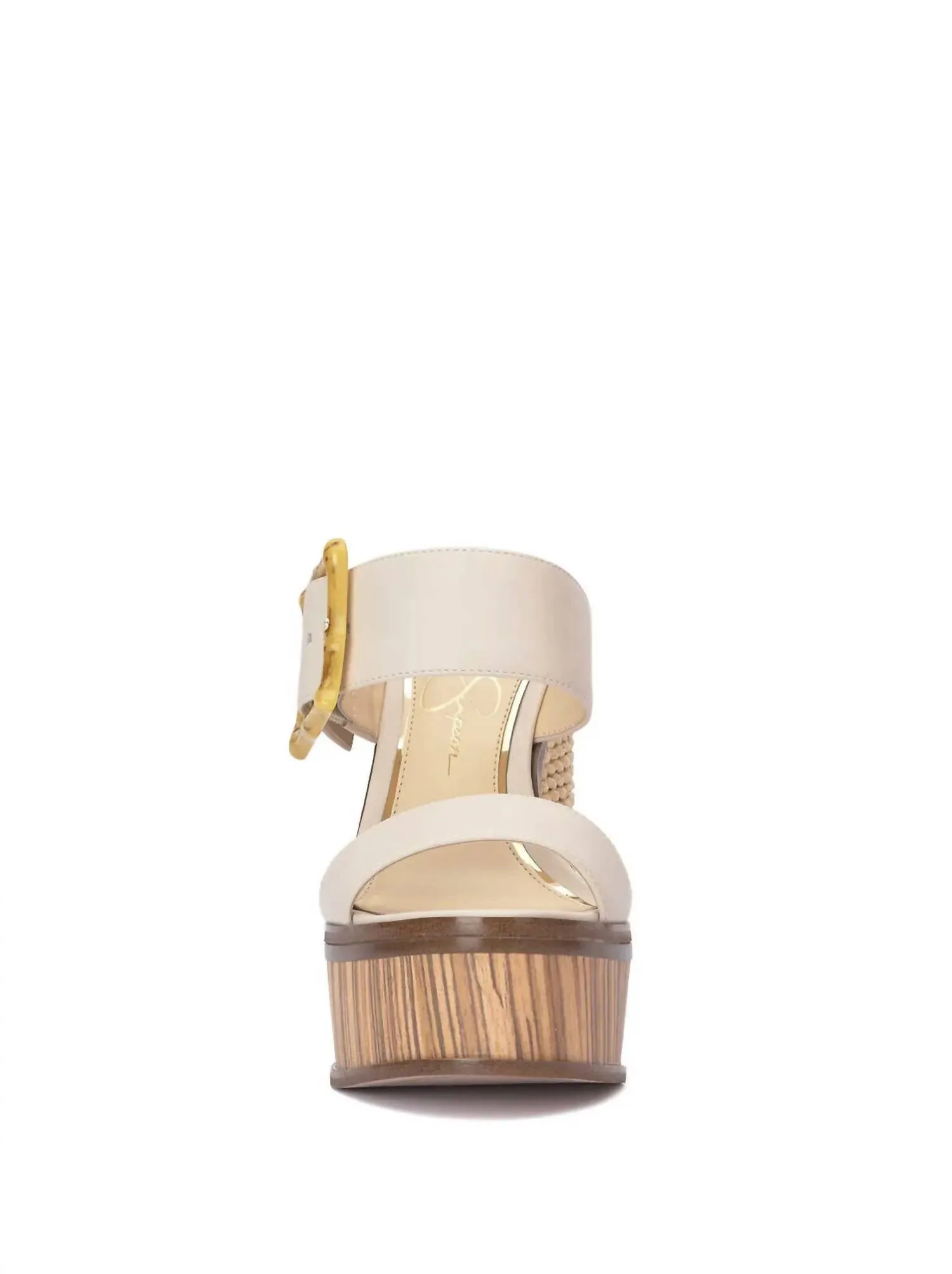 Hendrya Wedge Sandal In Natural