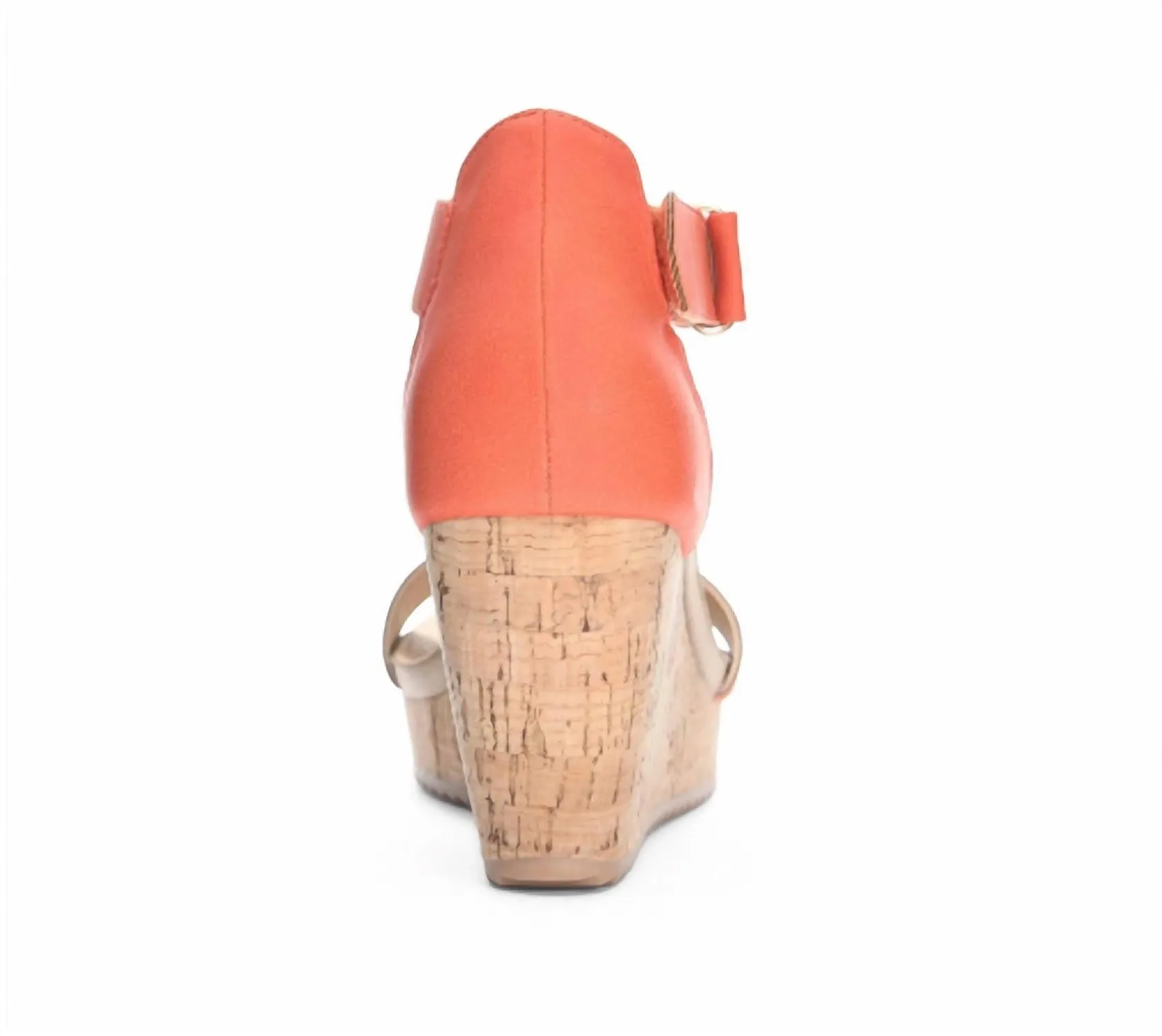 Kaya Wedge Sandal In Orange