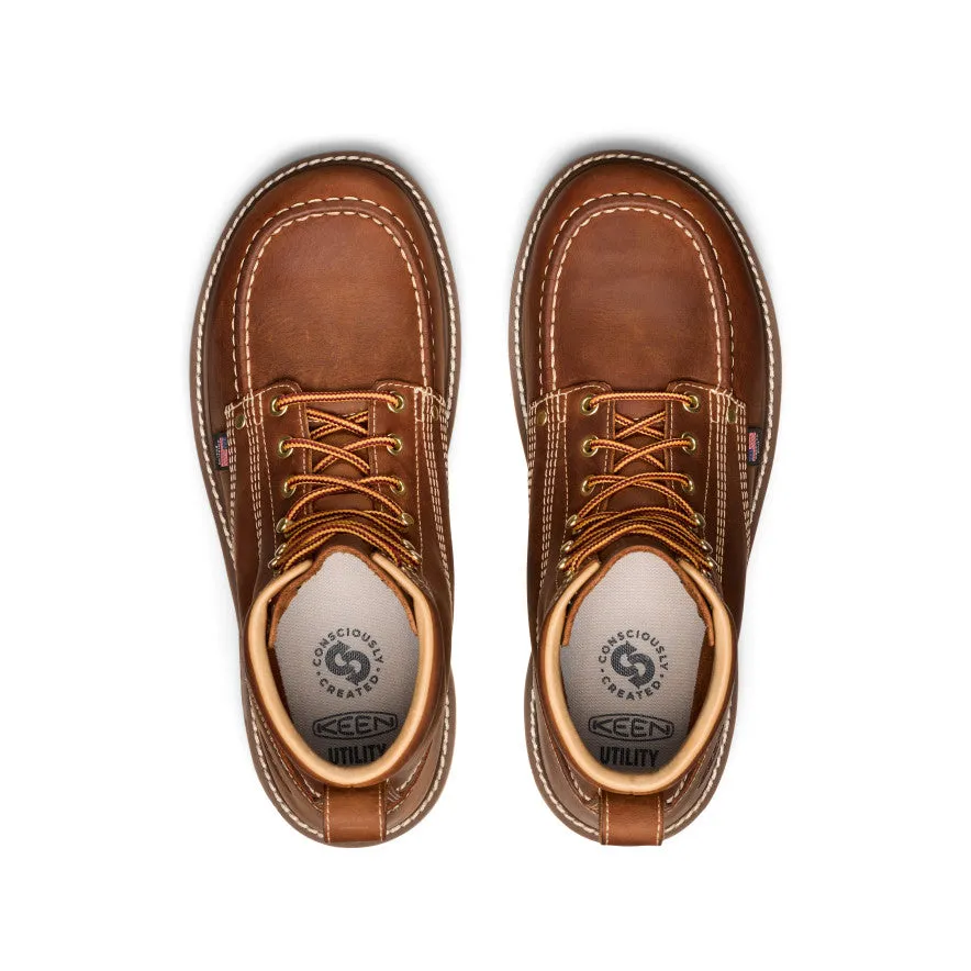 Men's Liberty 6" Boot (Soft Toe)  |  Leather Brown/Birch