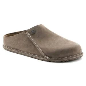 Men's Zermatt Original Footbed Slippers - Narrow Width In Gray Suede