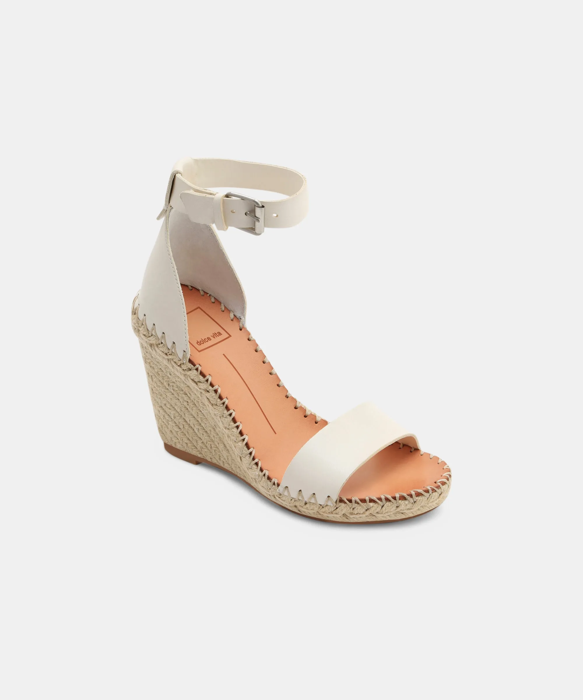 NOOR WIDE WEDGES WHITE
