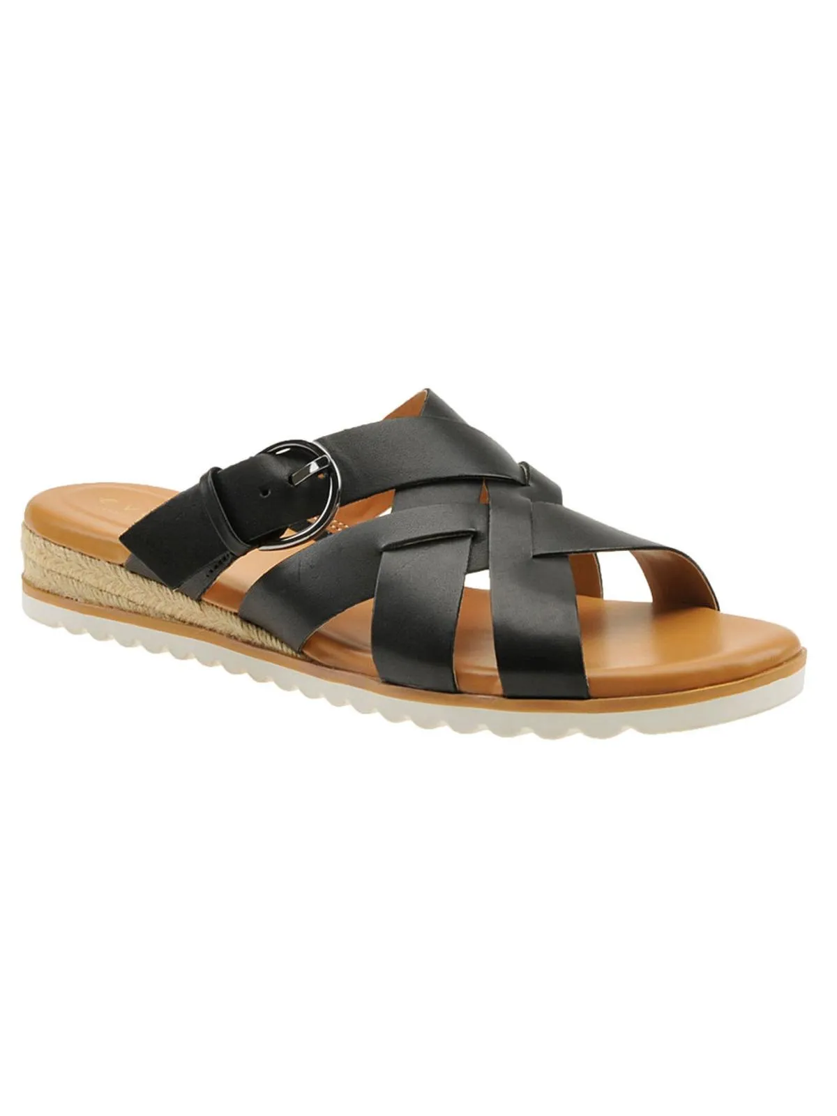 Pace Womens Leather Caged Espadrilles