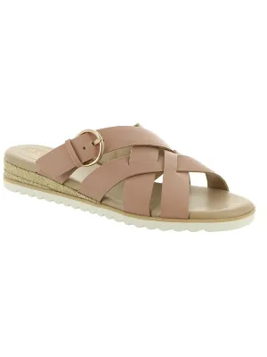 Pace Womens Leather Caged Espadrilles