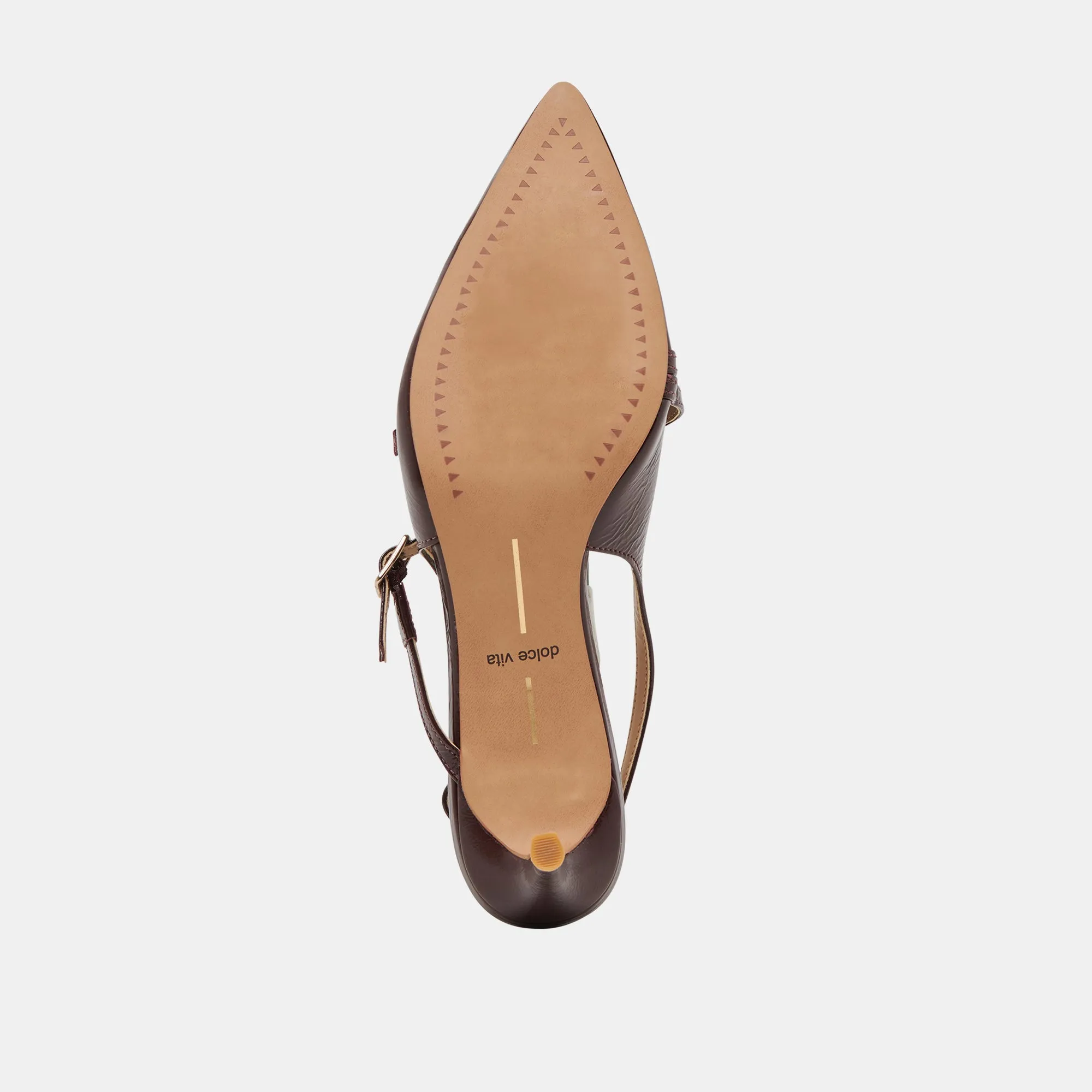 PAMLA MID WIDE HEELS CRANBERRY CRINKLE PATENT