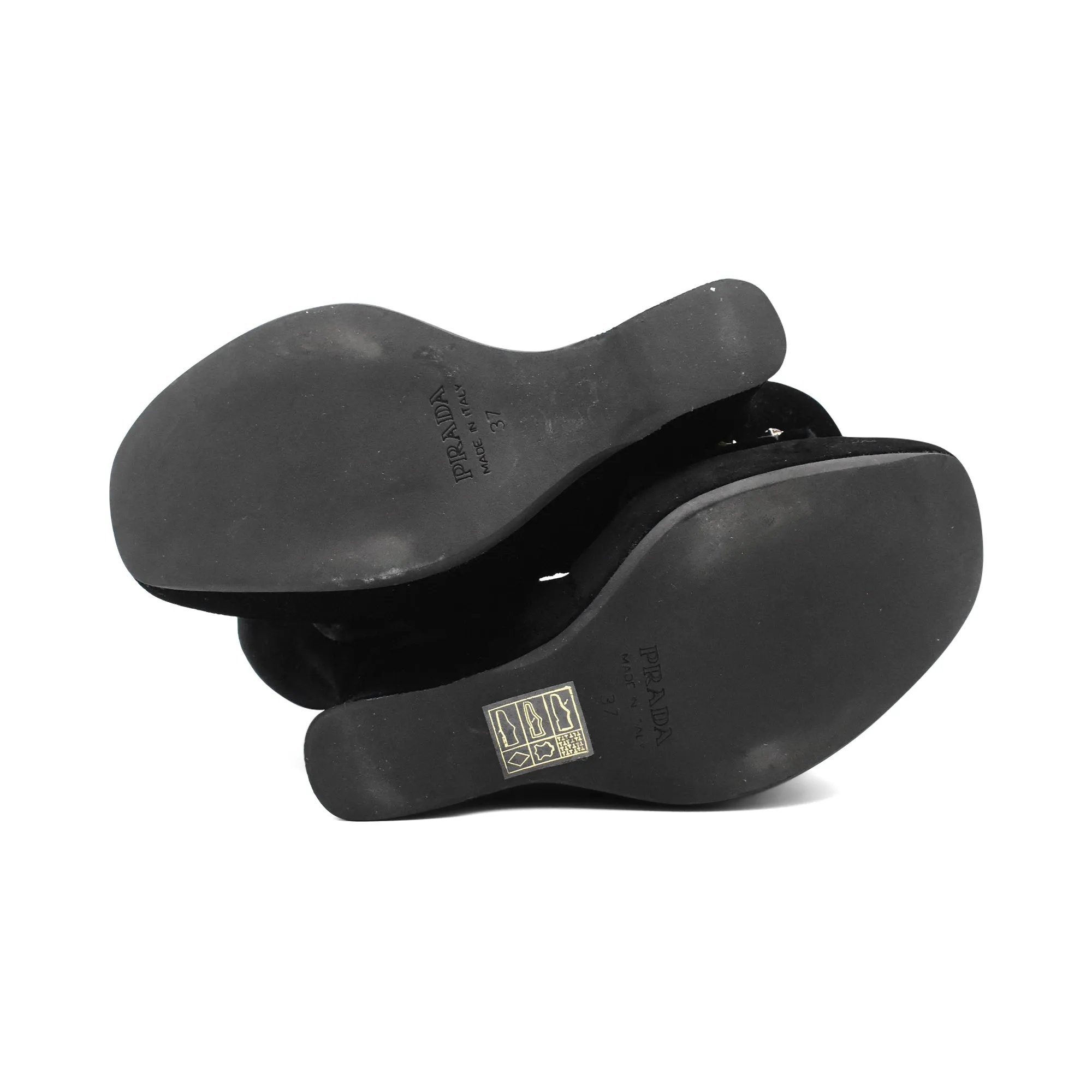 Prada Velvet Wedges - Women's 37