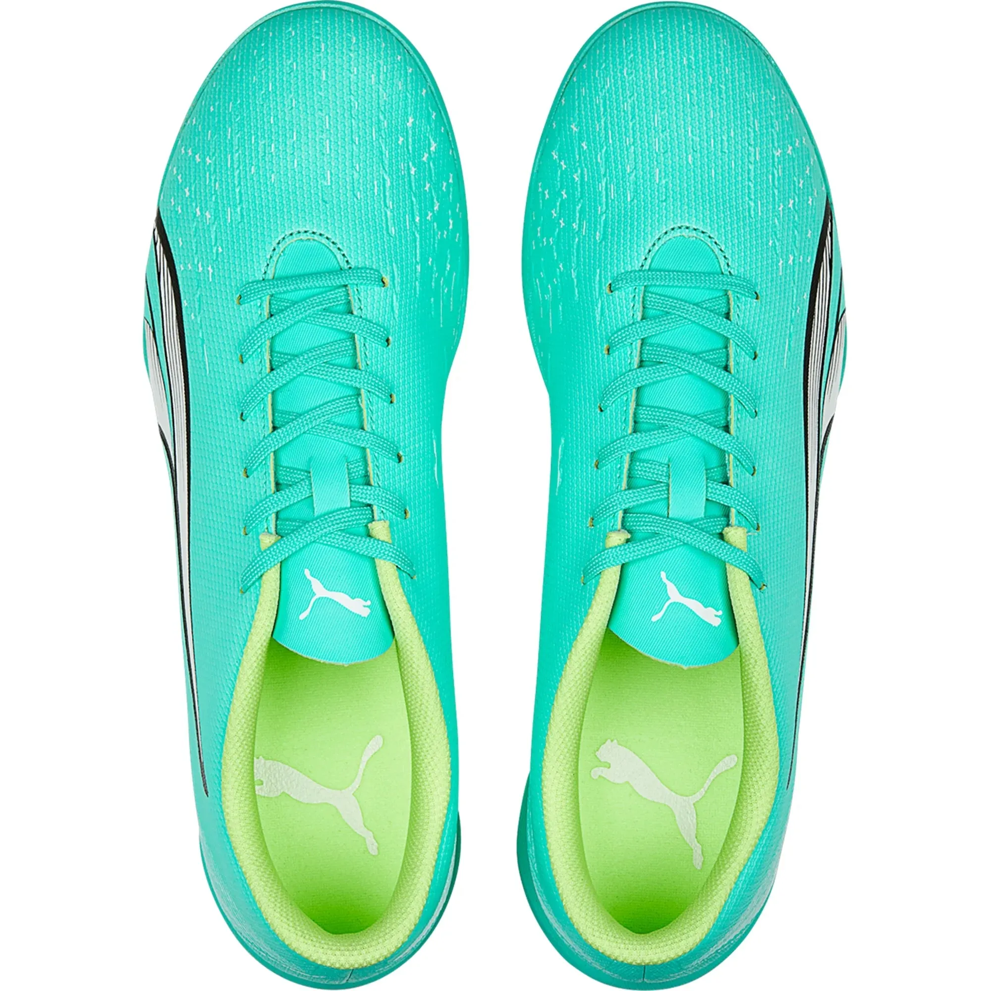 Puma Junior Ultra Play Turf Shoes - Peppermint-white-fast yellow