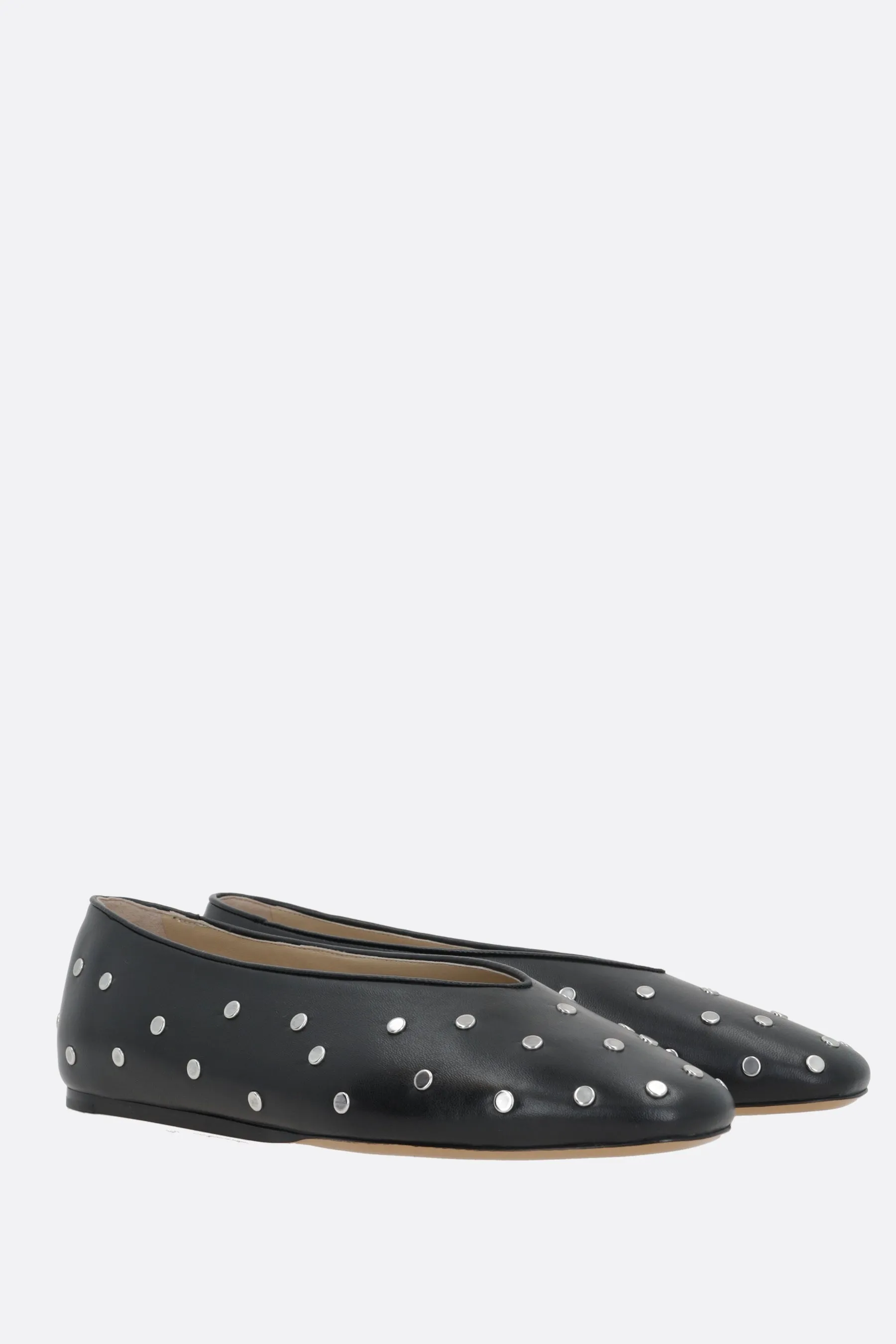 Regency slippers in studded leather
