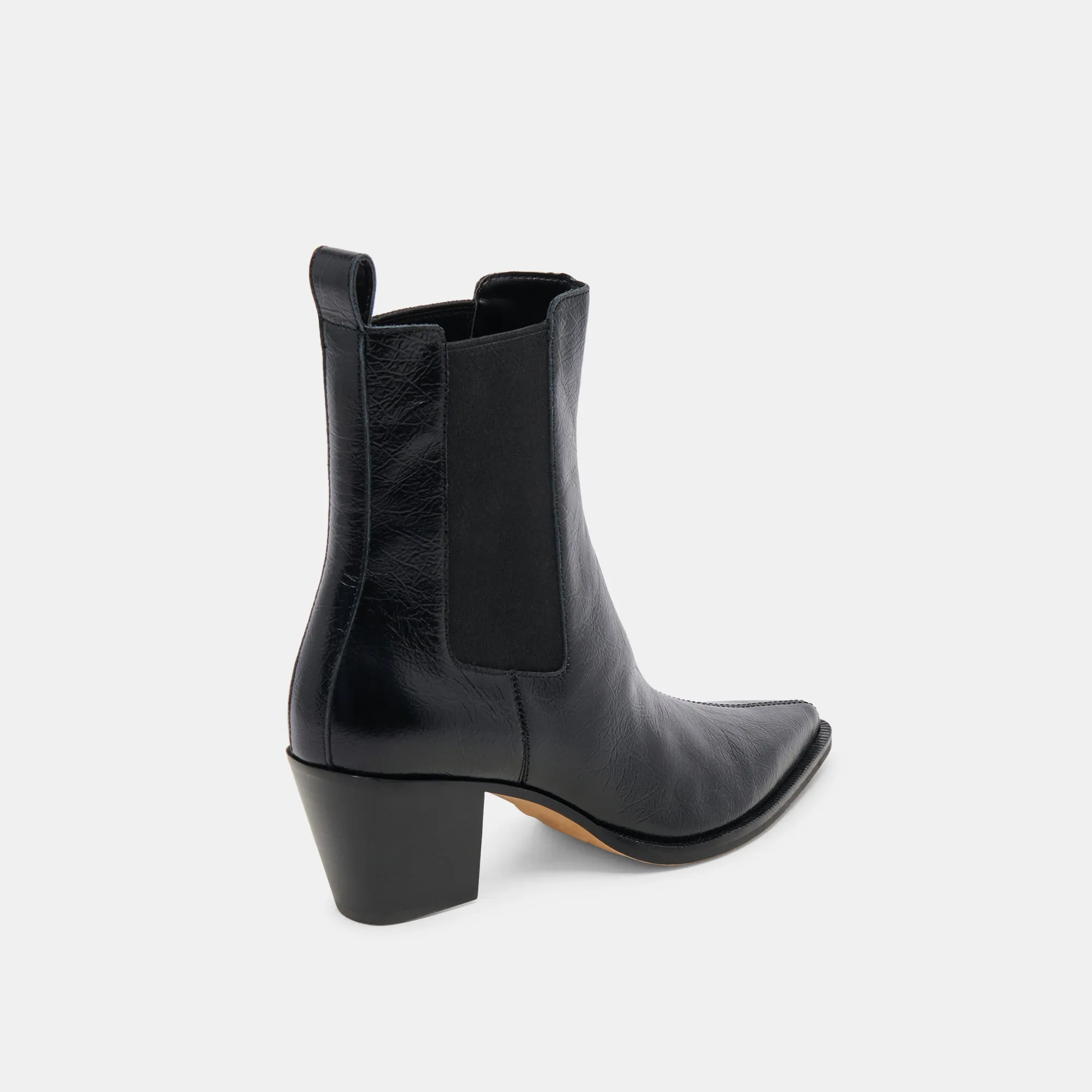 SHADIE H2O WIDE BOOTIES MIDNIGHT CRINKLE PATENT