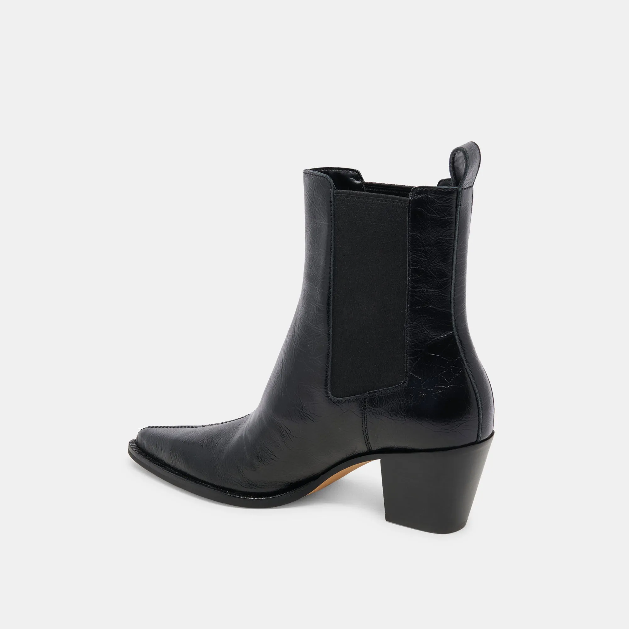 SHADIE H2O WIDE BOOTIES MIDNIGHT CRINKLE PATENT