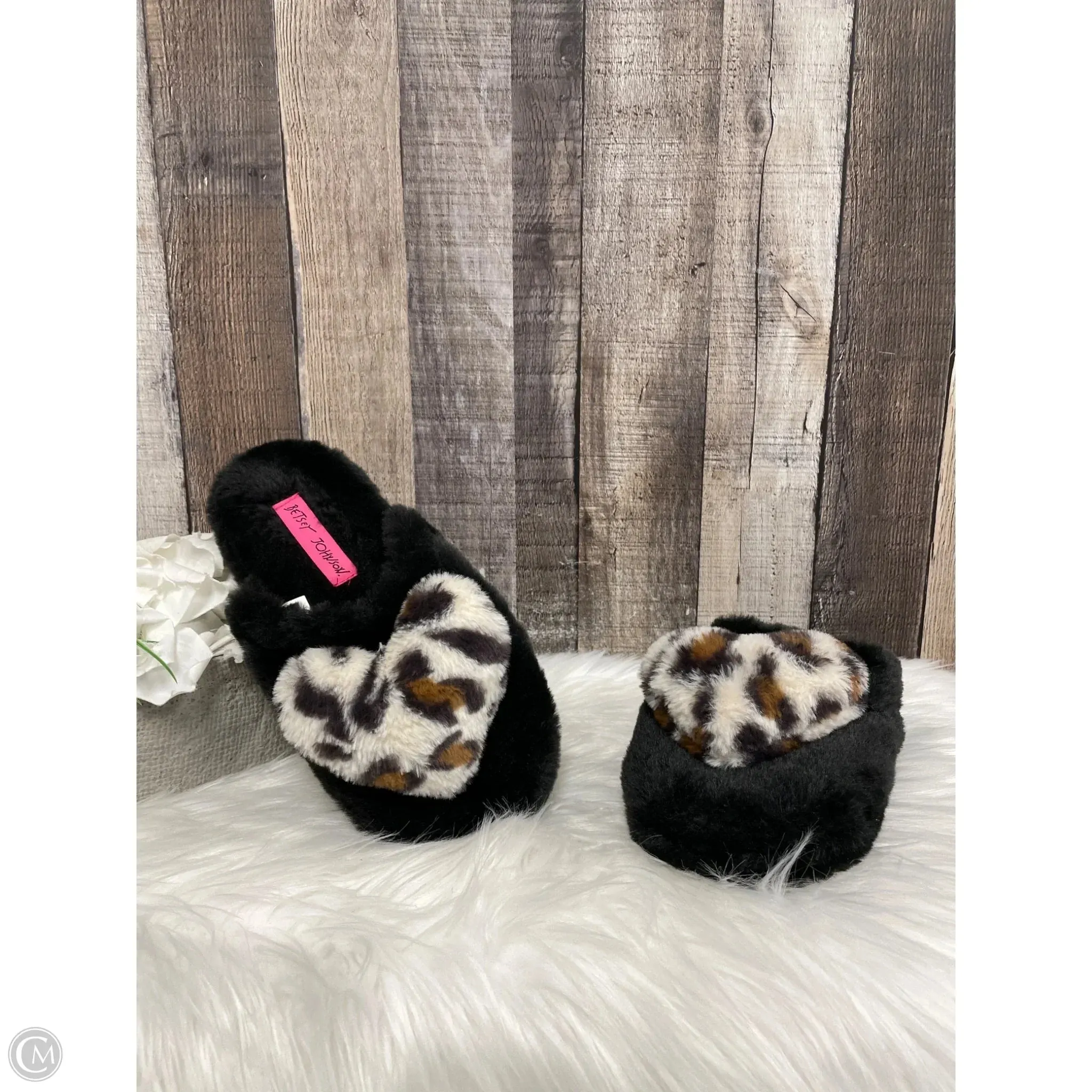 Slippers By Betsey Johnson In Black