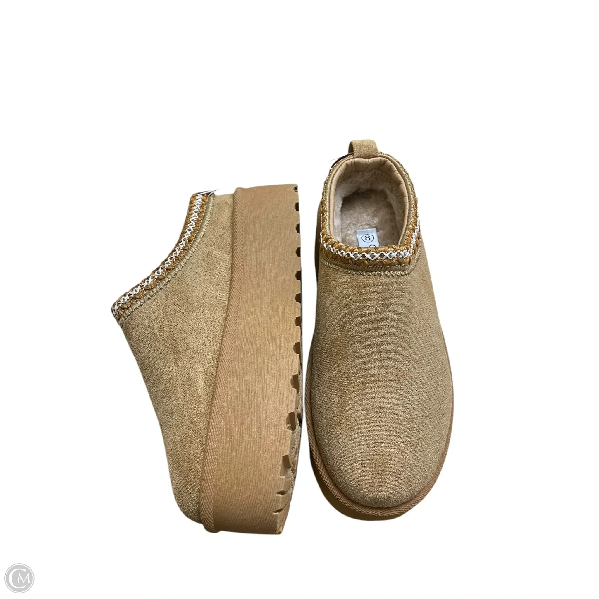 Slippers By Clothes Mentor In Brown