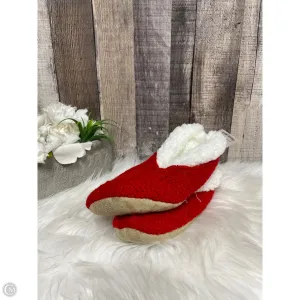 Slippers By Mix It In Red & White