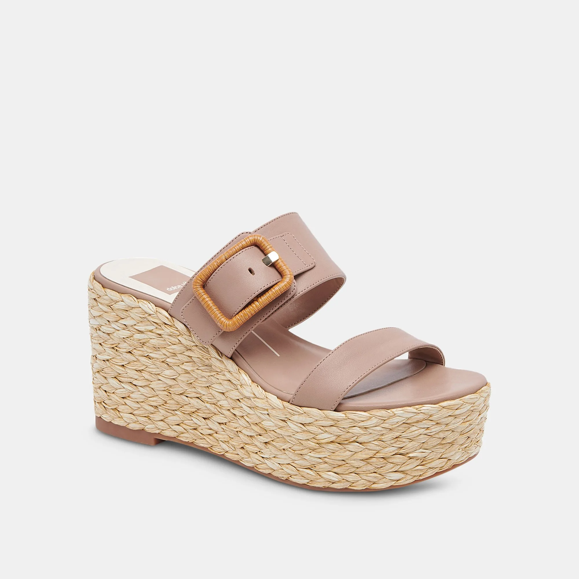 THORIN WEDGES CAFE LEATHER