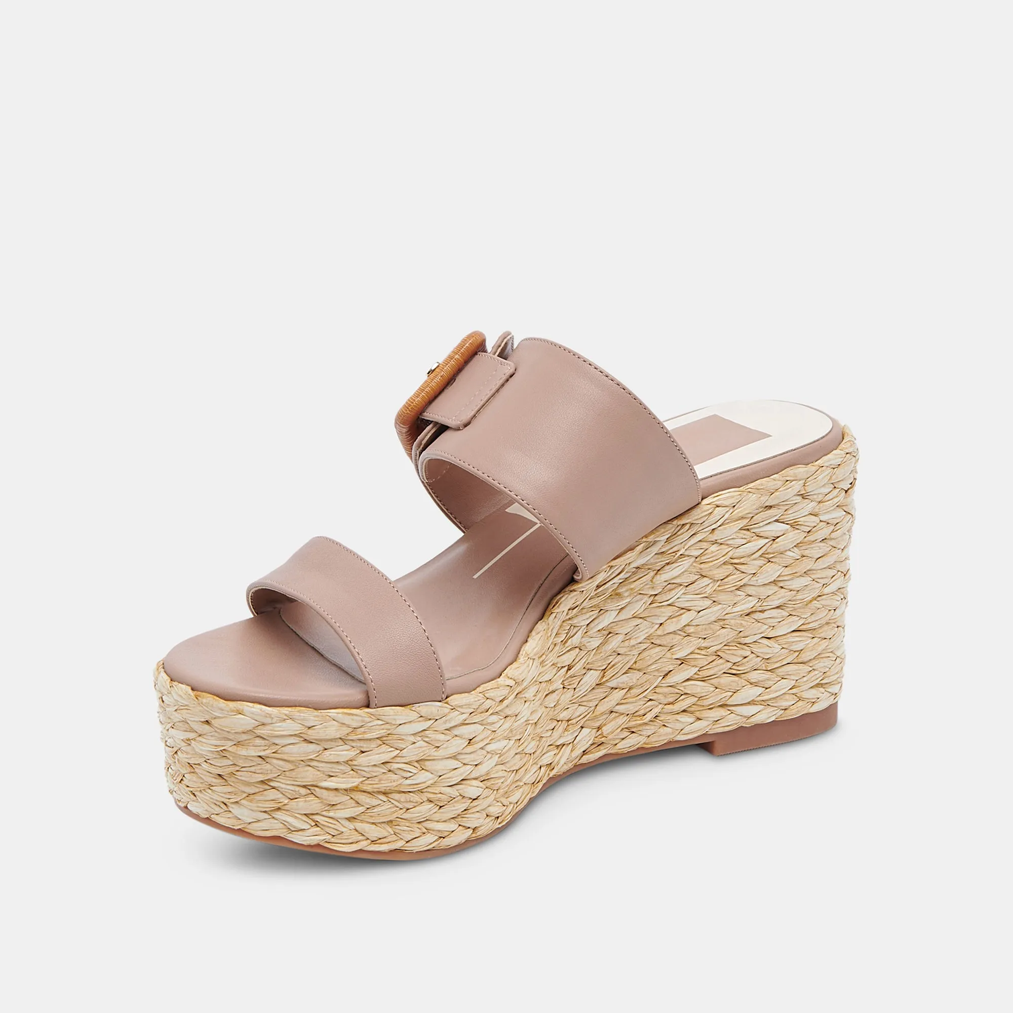 THORIN WEDGES CAFE LEATHER