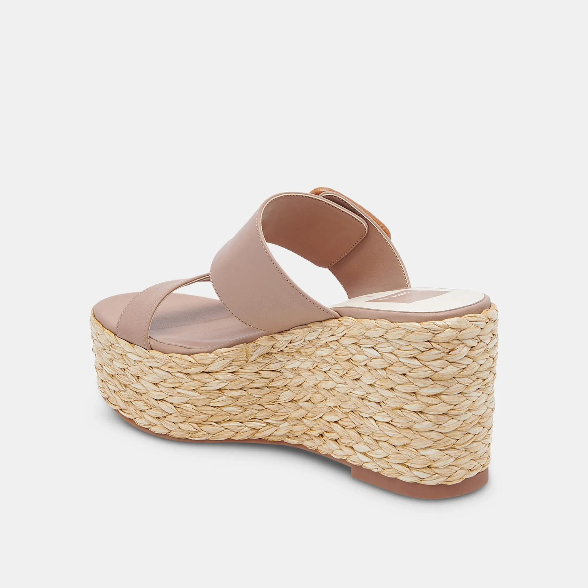 THORIN WEDGES CAFE LEATHER