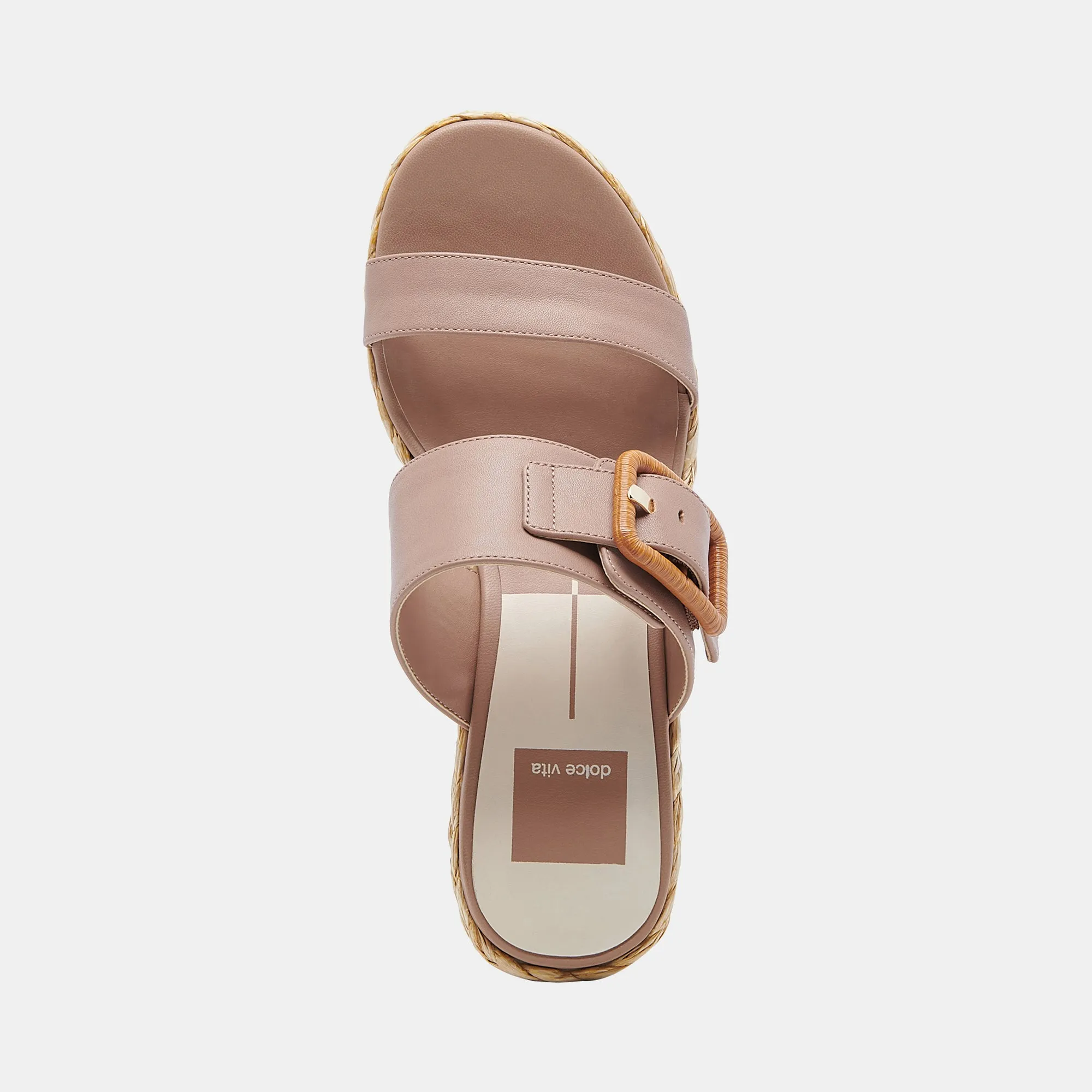 THORIN WEDGES CAFE LEATHER