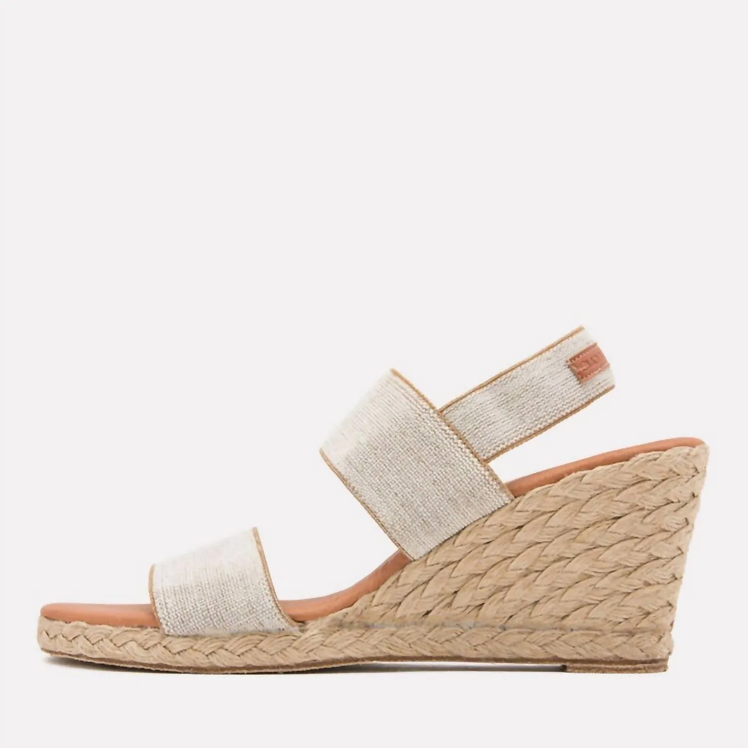 Women's Allison Wedge In Beige Linen