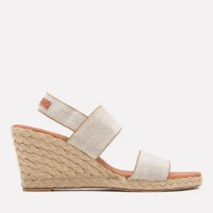Women's Allison Wedge In Beige Linen