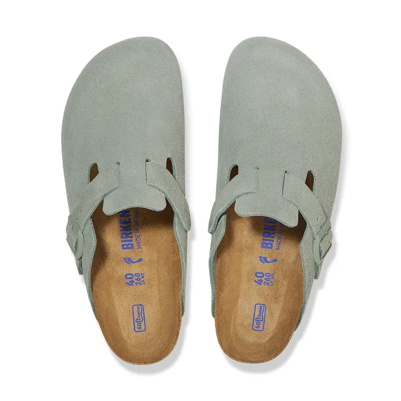 Women's Boston Soft Footbed Narrow Pure Sage Suede
