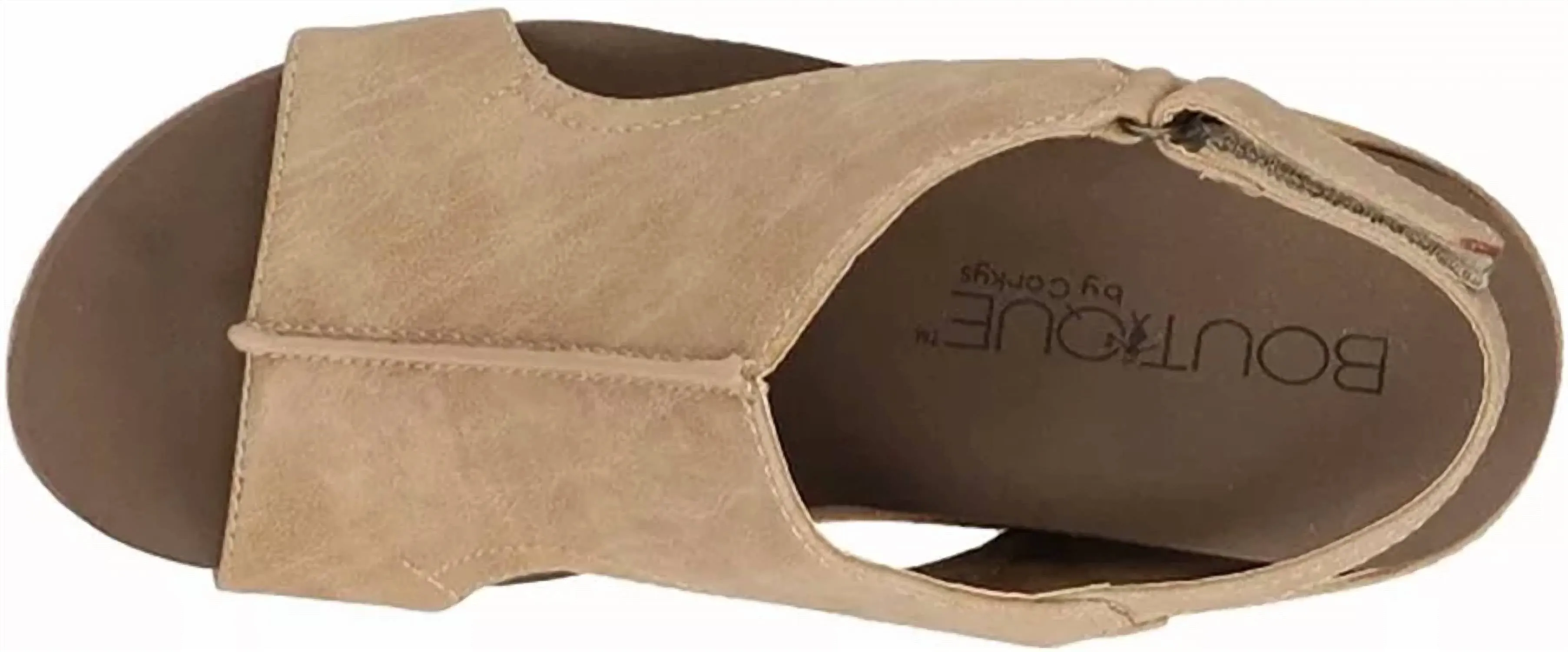 Women's Carley Wedge Sandal In Taupe Smooth