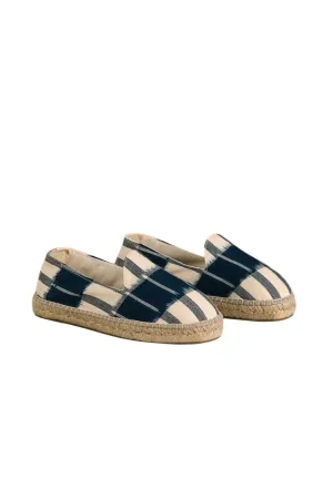 Women's Dyed Cotton Espadrilles In Navy Blue/indigo