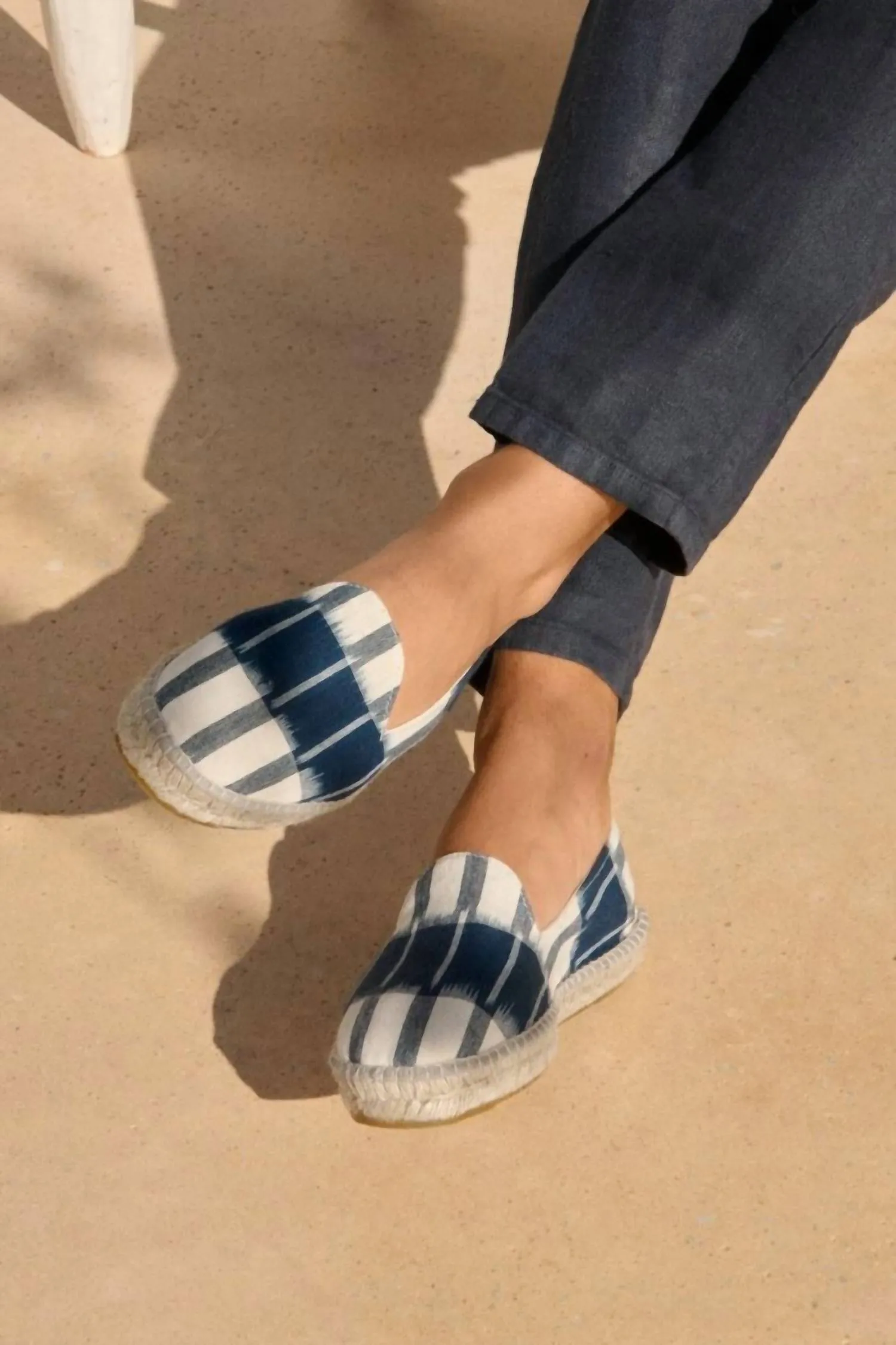 Women's Dyed Cotton Espadrilles In Navy Blue/indigo