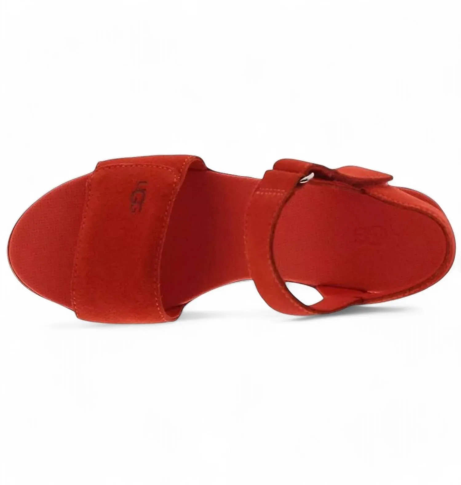 Women's Ileana Strap Wedge Sandal In Red Pepper
