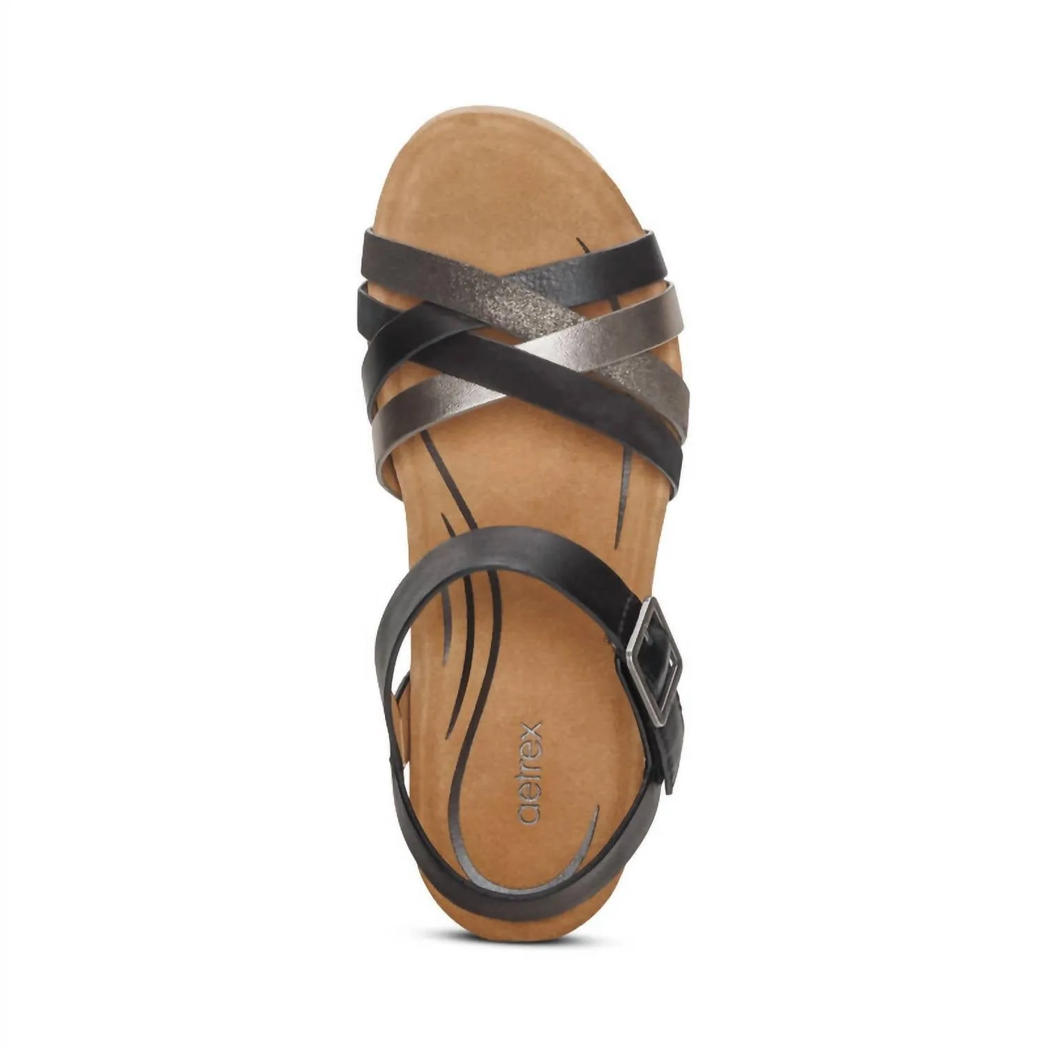 Women's Noelle Arch Support Wedge In Black