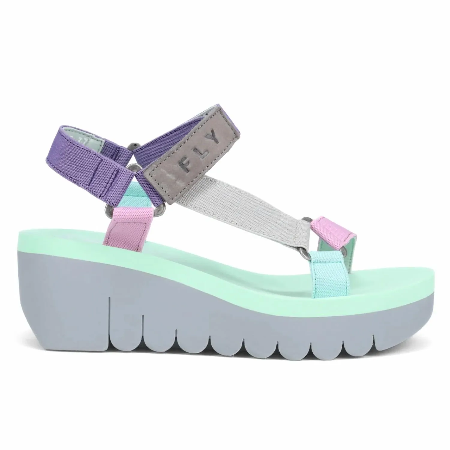 Women's Yefa Sandals In Pink/grey/green Multi
