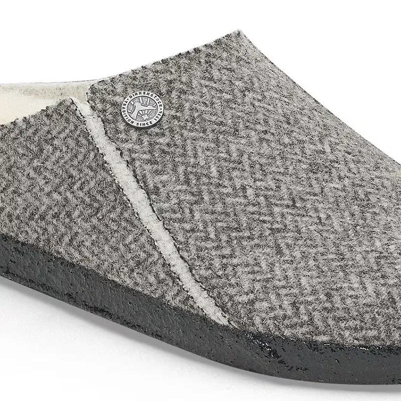 Women's Zermatt Shearling Narrow Herringbone Gray/Natural Wool