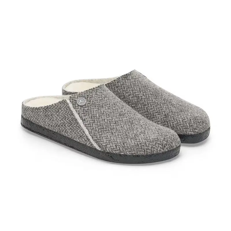 Women's Zermatt Shearling Narrow Herringbone Gray/Natural Wool