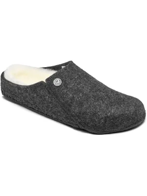 Zermatt Rivet Womens Wool Blend Shearling Lined Slide Slippers