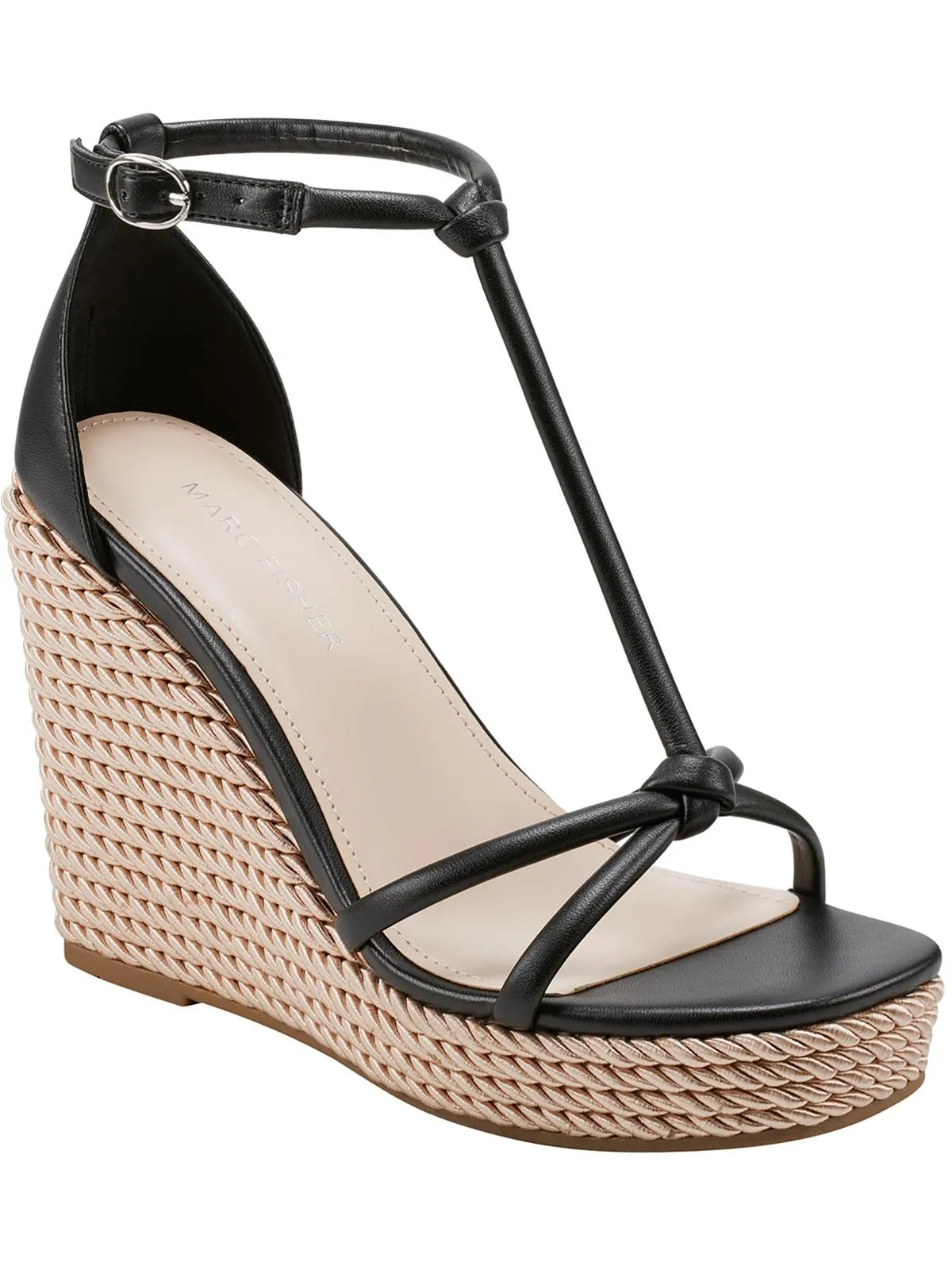 Zinck Womens Open-toe Ankle Strap Wedge Heels