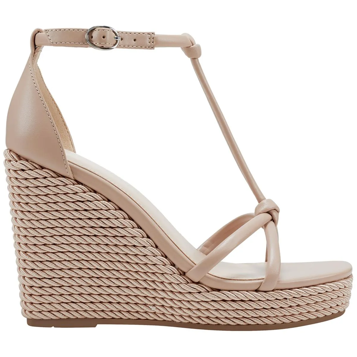 Zinck Womens Open-toe Ankle Strap Wedge Heels